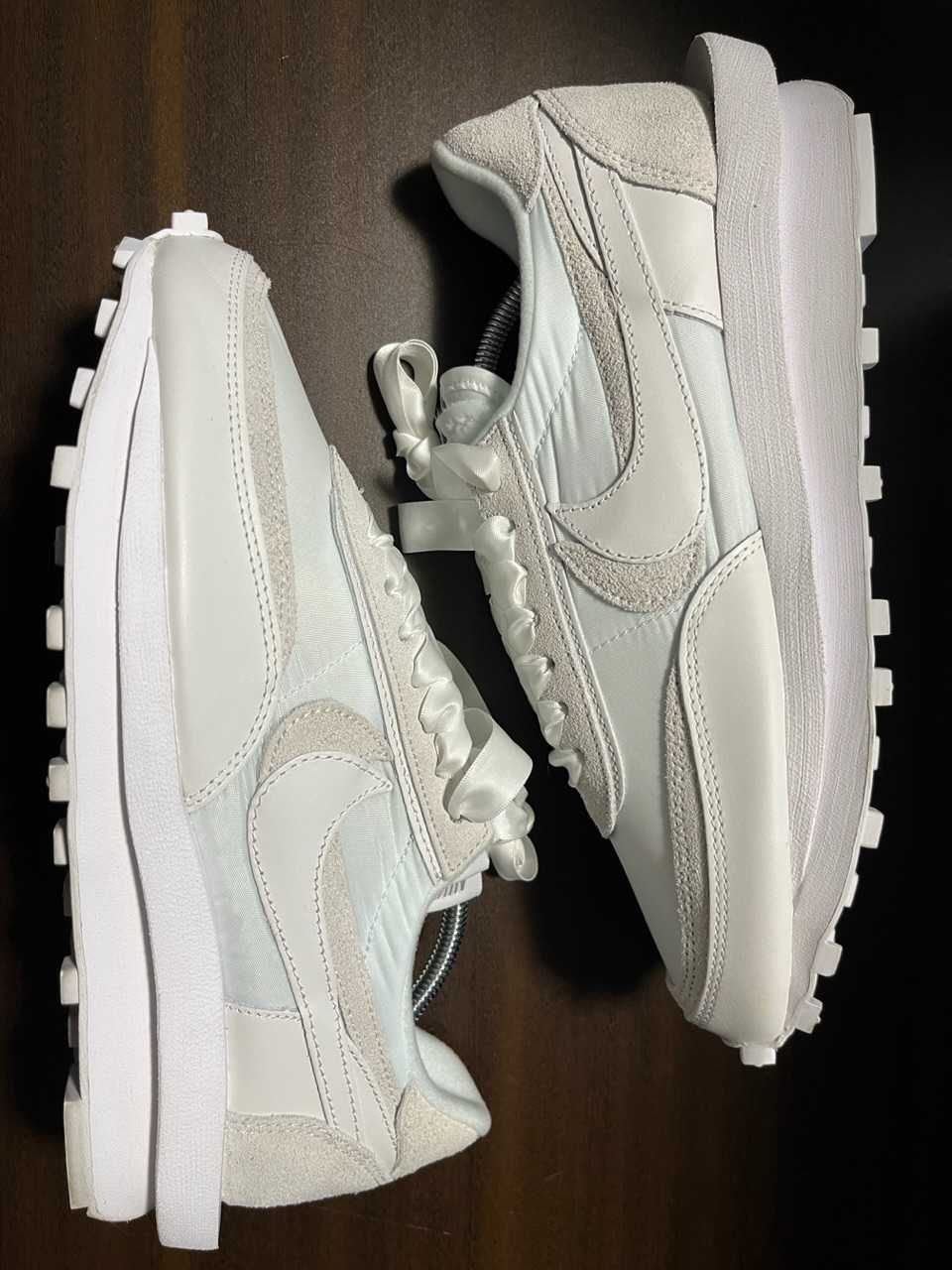 sacai × Nike LDV Waffle "Triple White"