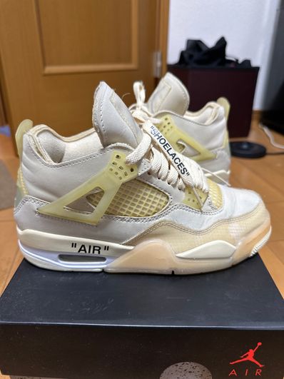 Off-White × Nike Women's Air Jordan 4 SP "Sail"