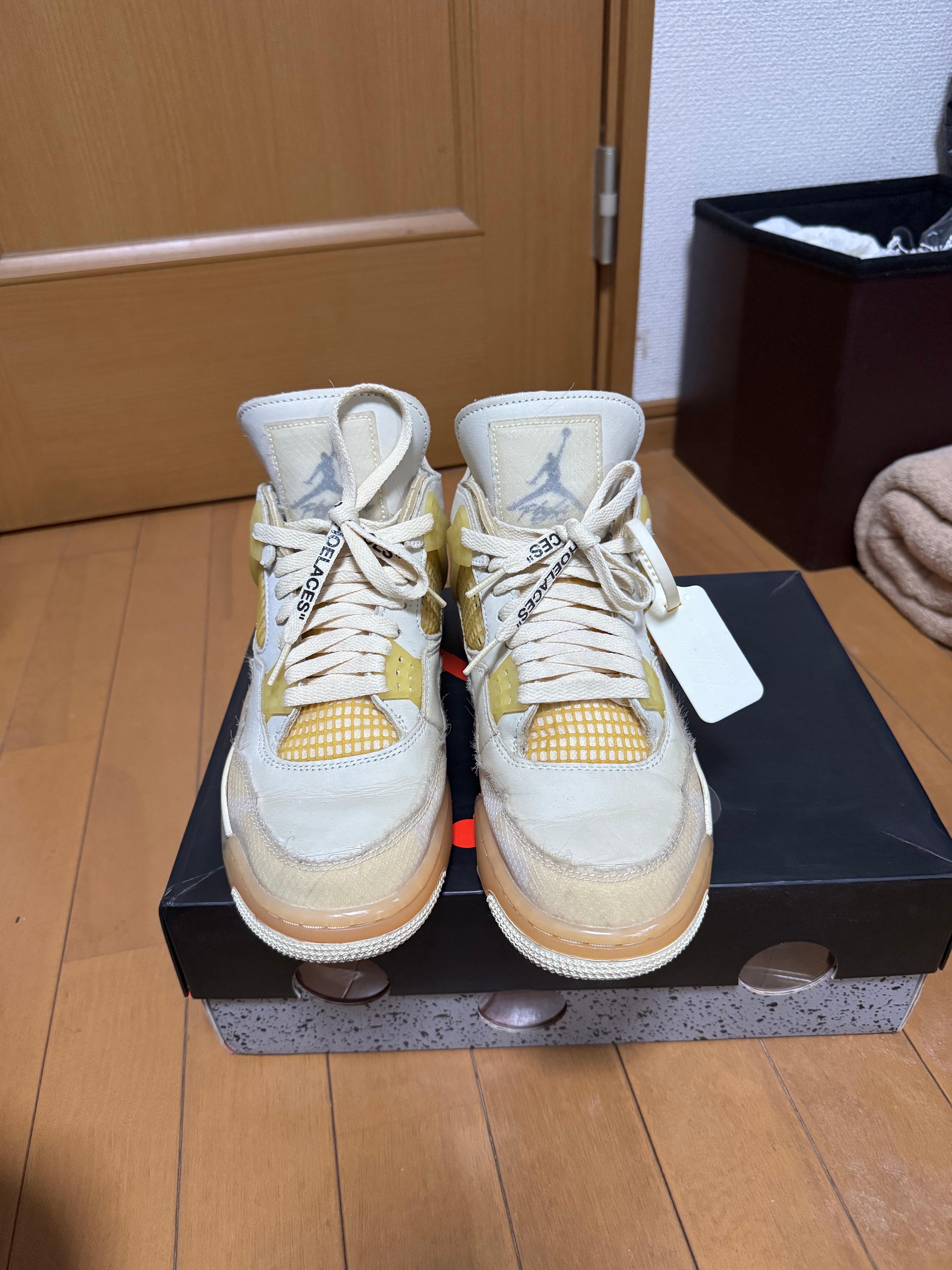 Off-White × Nike Women's Air Jordan 4 SP "Sail"