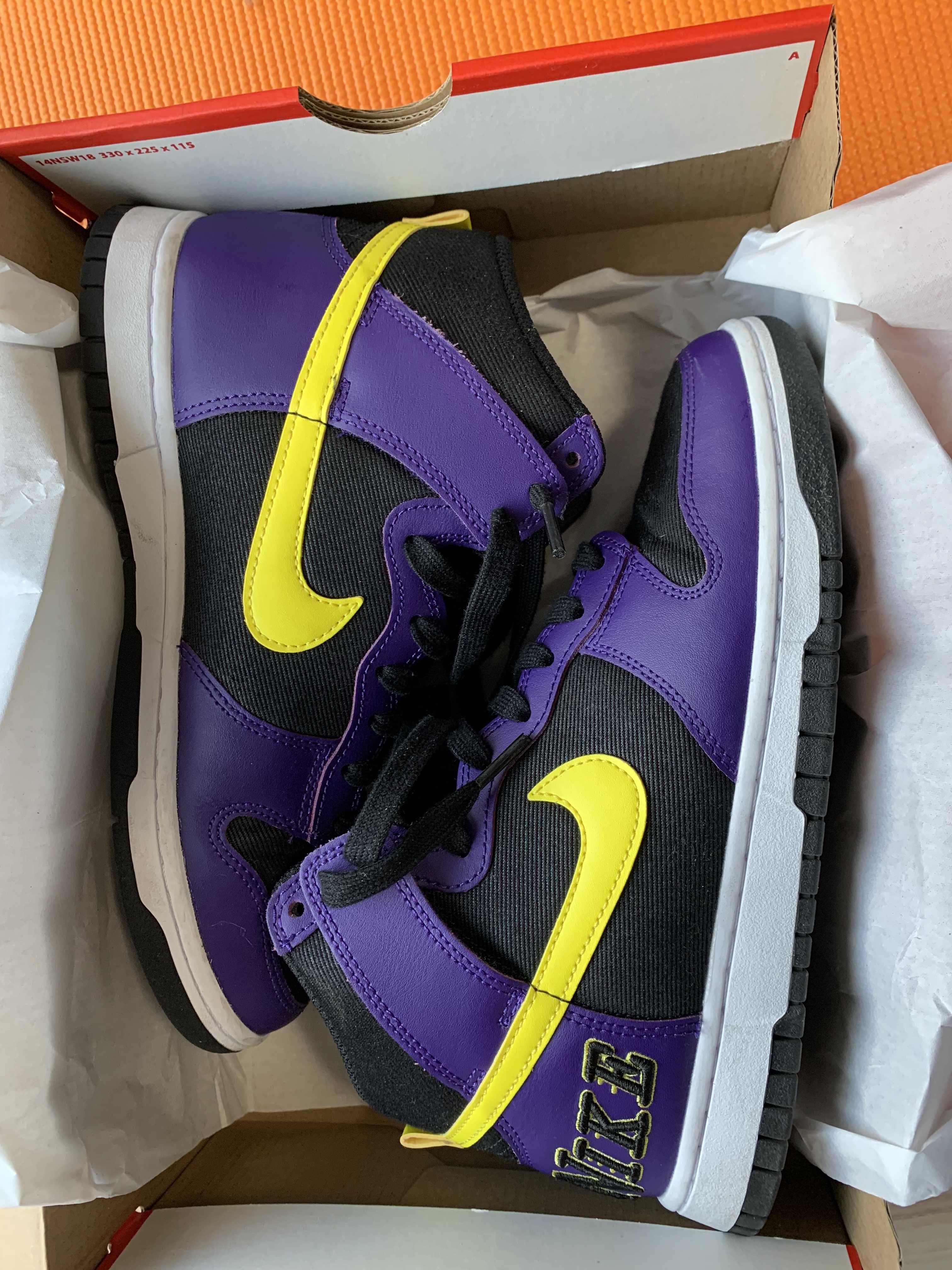 Nike Dunk High EMB "Lakers"