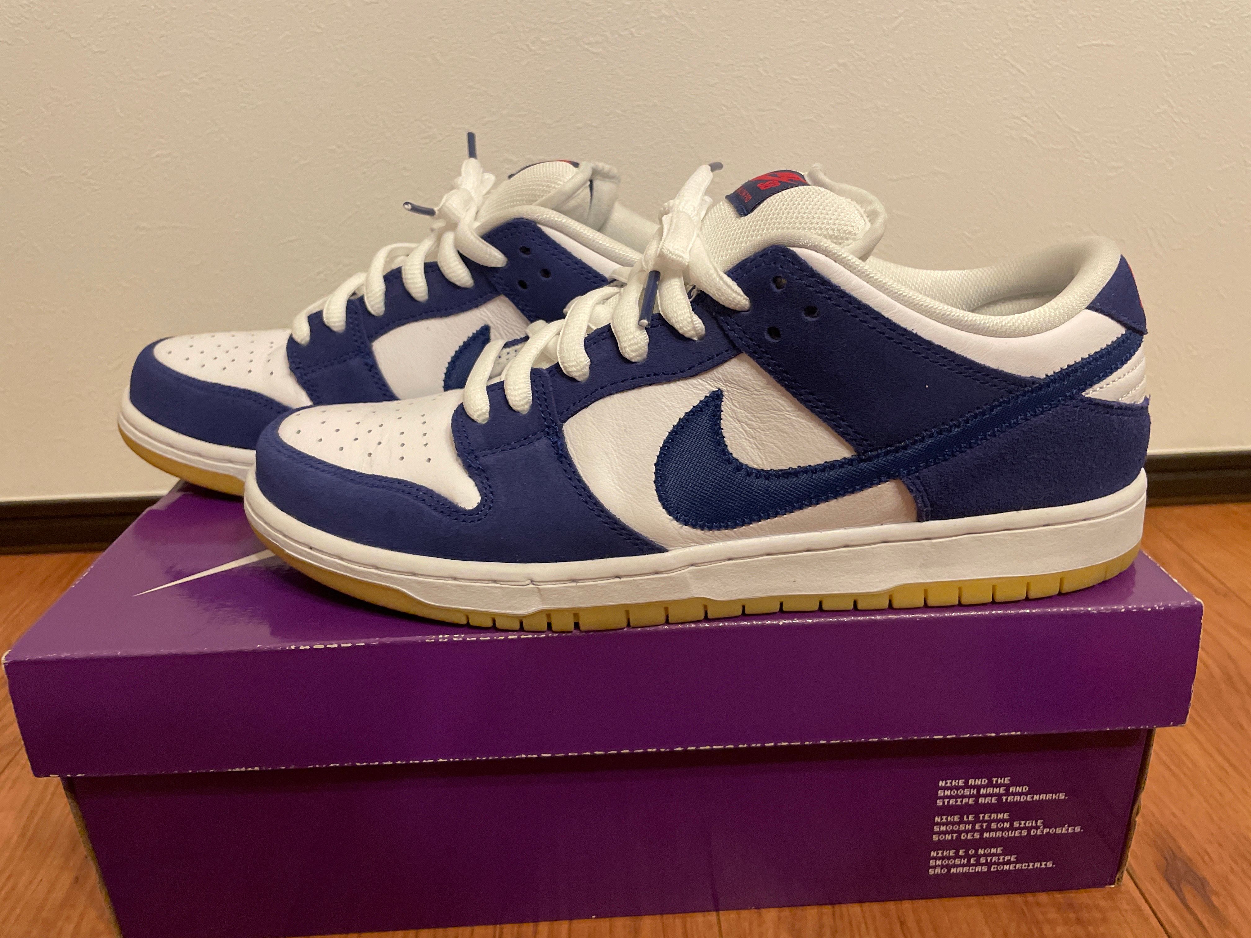 Nike SB Dunk Low "Los Angeles Dodgers/Deep Royal Blue"