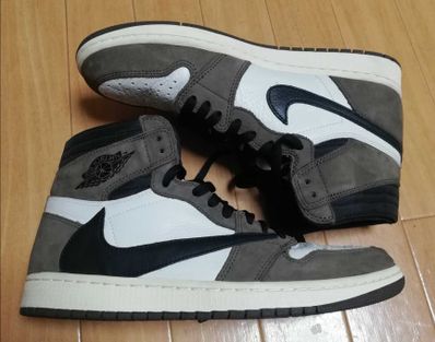 Travis Scott × Nike Air Jordan 1 Retro High OG TS SP "Sail/Dark Mocha"