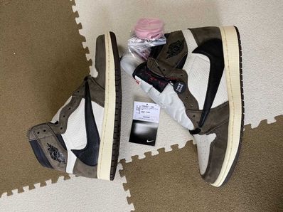 Travis Scott × Nike Air Jordan 1 Retro High OG TS SP "Sail/Dark Mocha"
