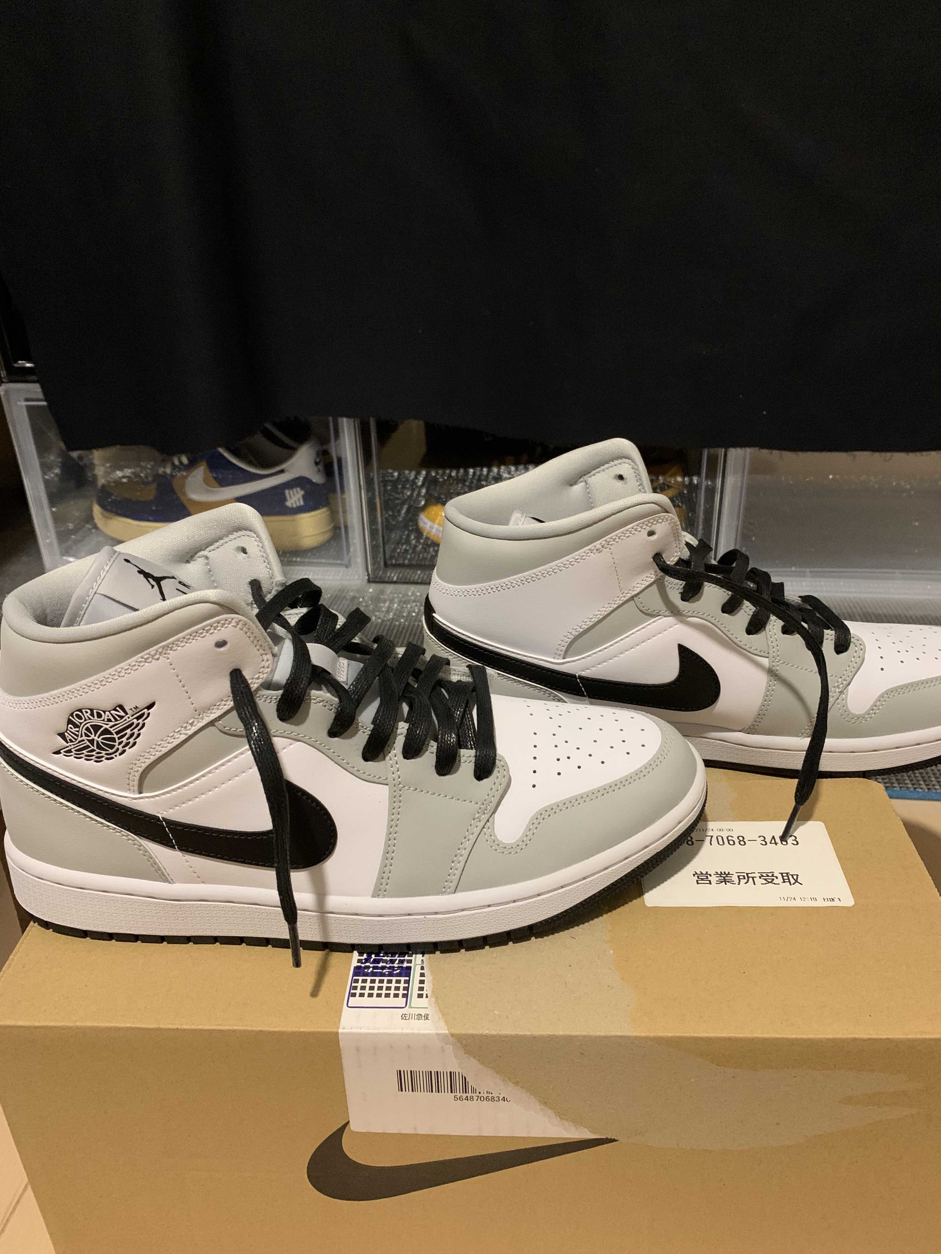 Nike Women's Air Jordan 1 Mid "Grey Fog/White/Black"