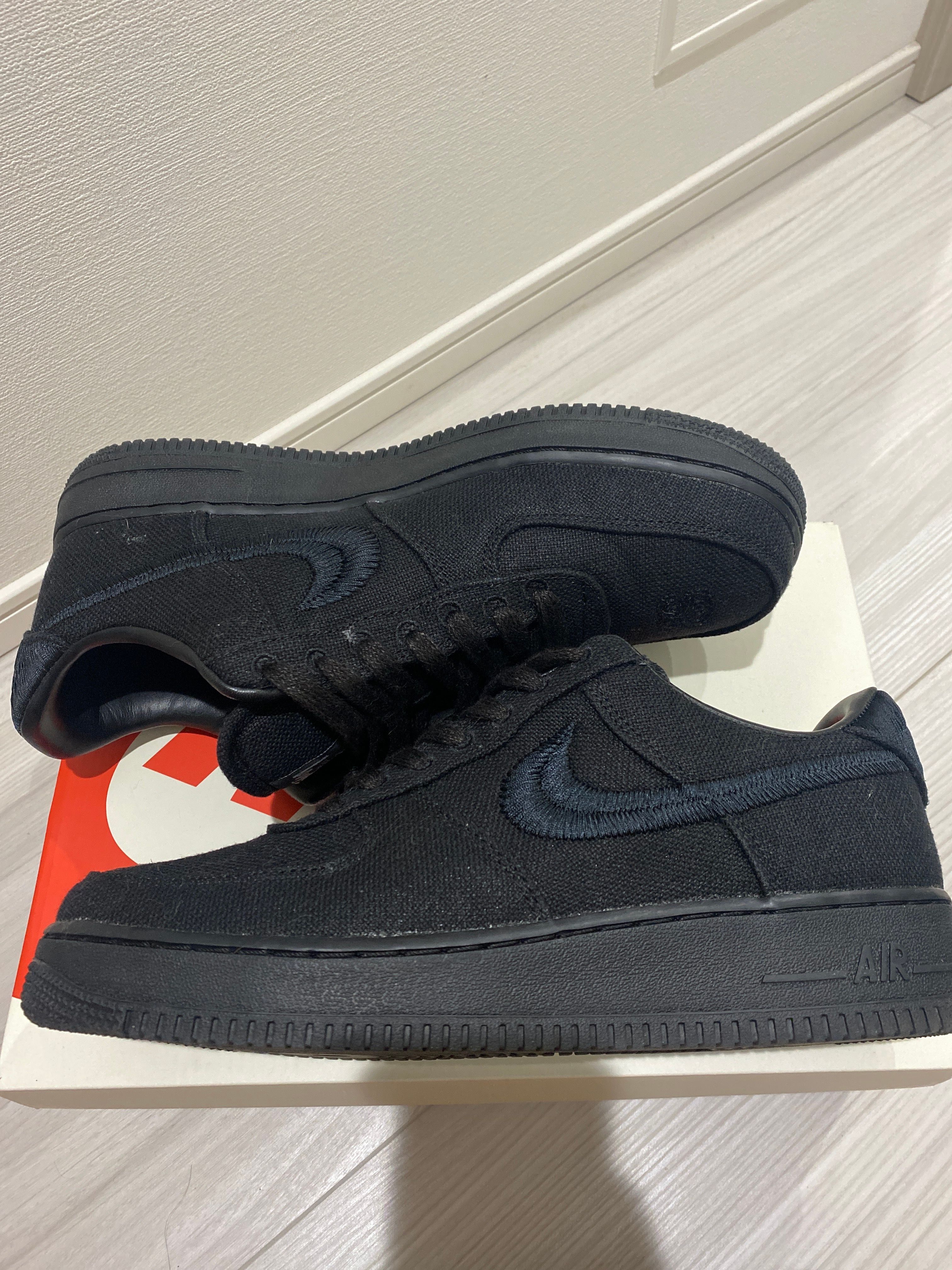 Stussy × Nike Air Force 1 Low "Triple Black"