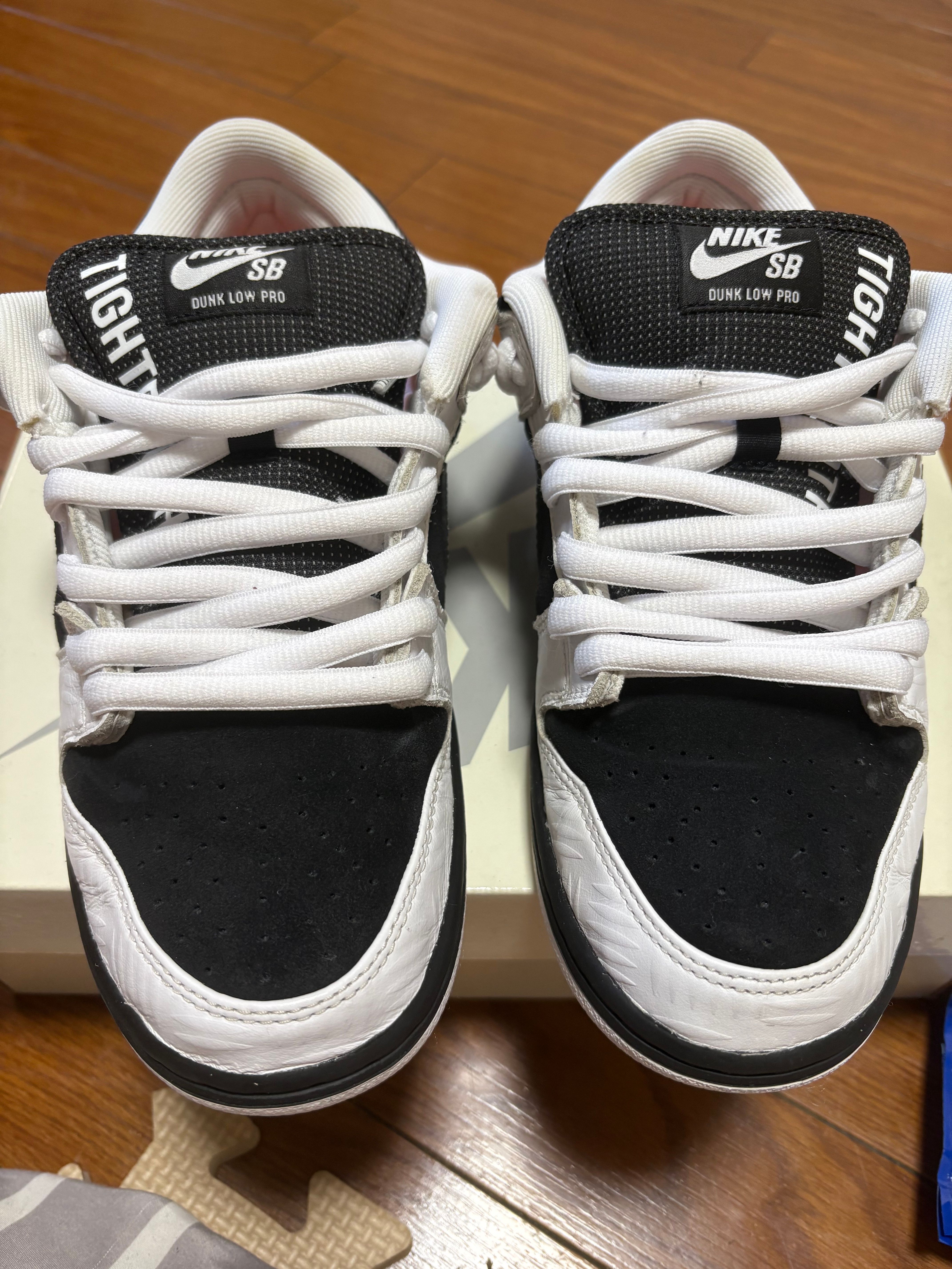 TIGHTBOOTH × Nike SB Dunk Low Pro QS "Black and White"