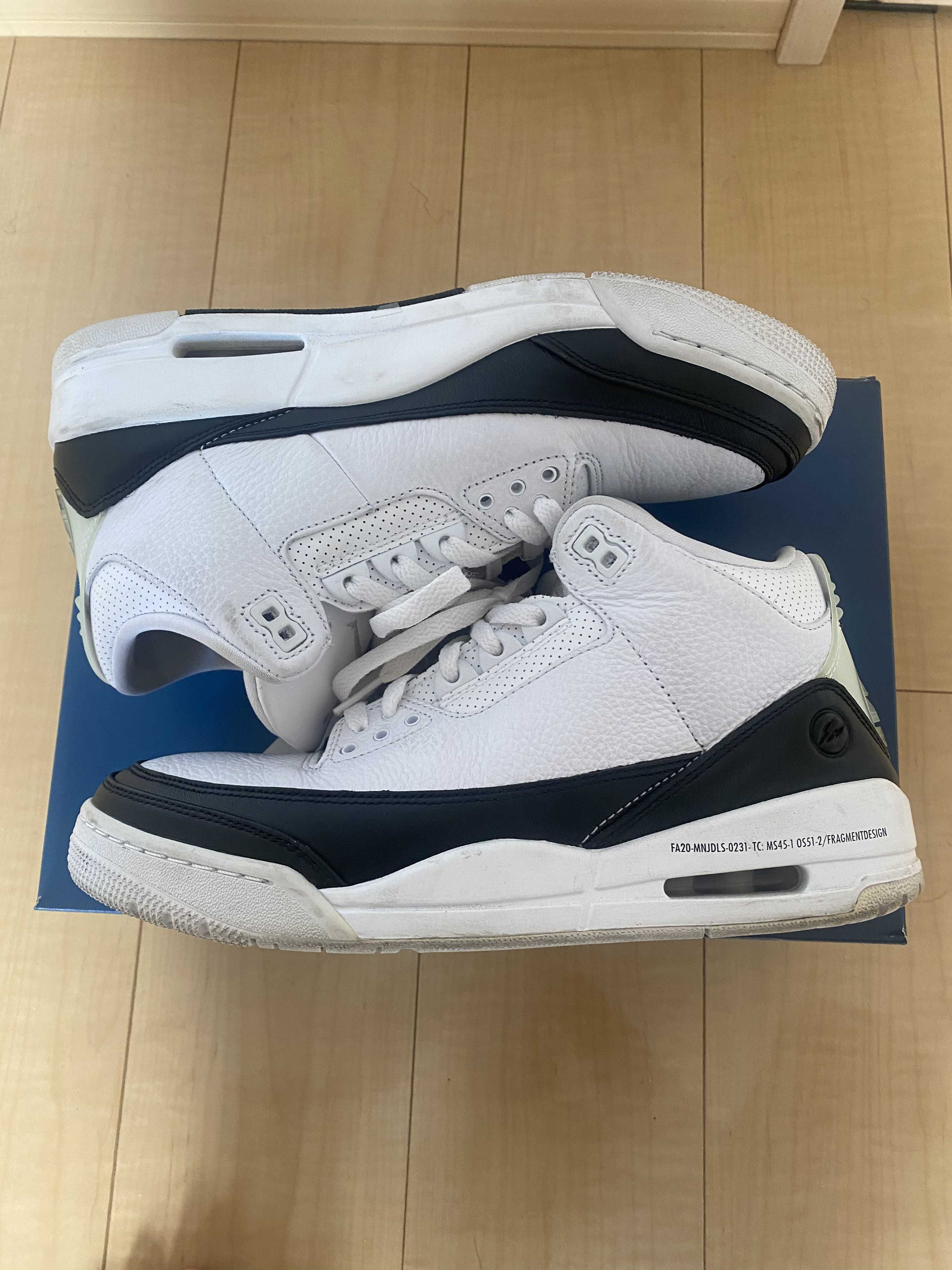 Fragment × Nike Air Jordan 3 "White/Black"