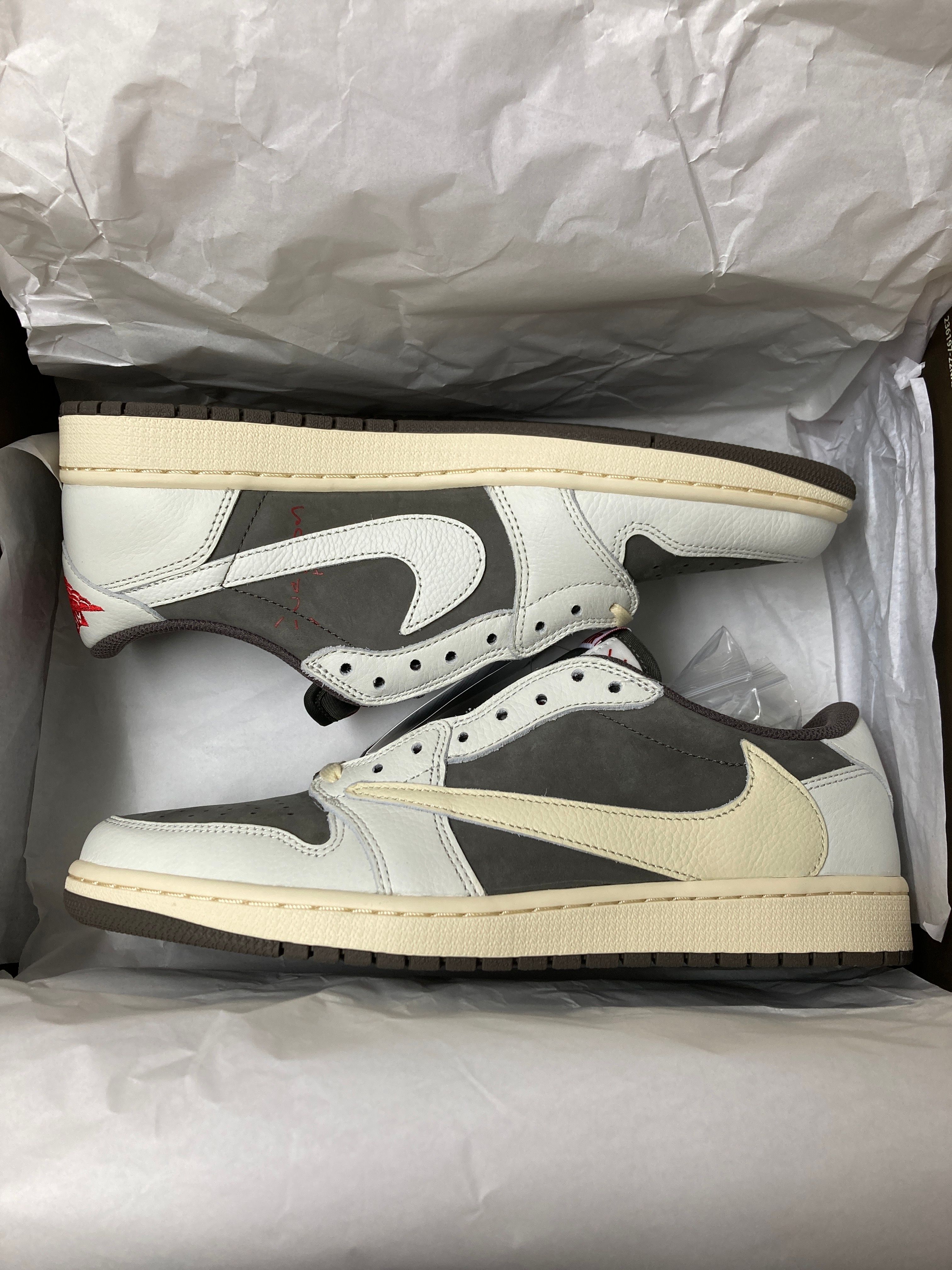 Travis Scott × Nike Air Jordan 1 Low OG SP "Reverse Mocha/Sail and Ridgerock"