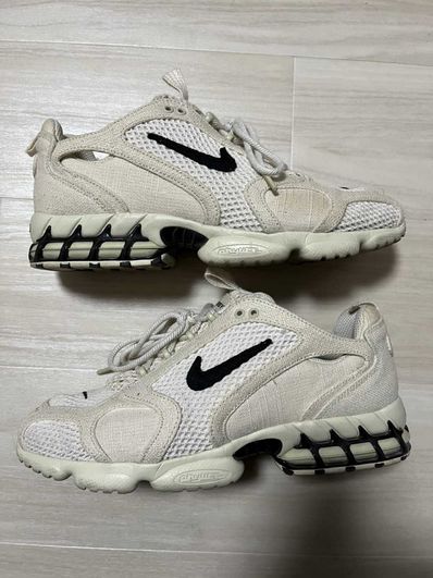 Stussy × Nike Air Zoom Spiridon CG 2 "Fossil/Black"