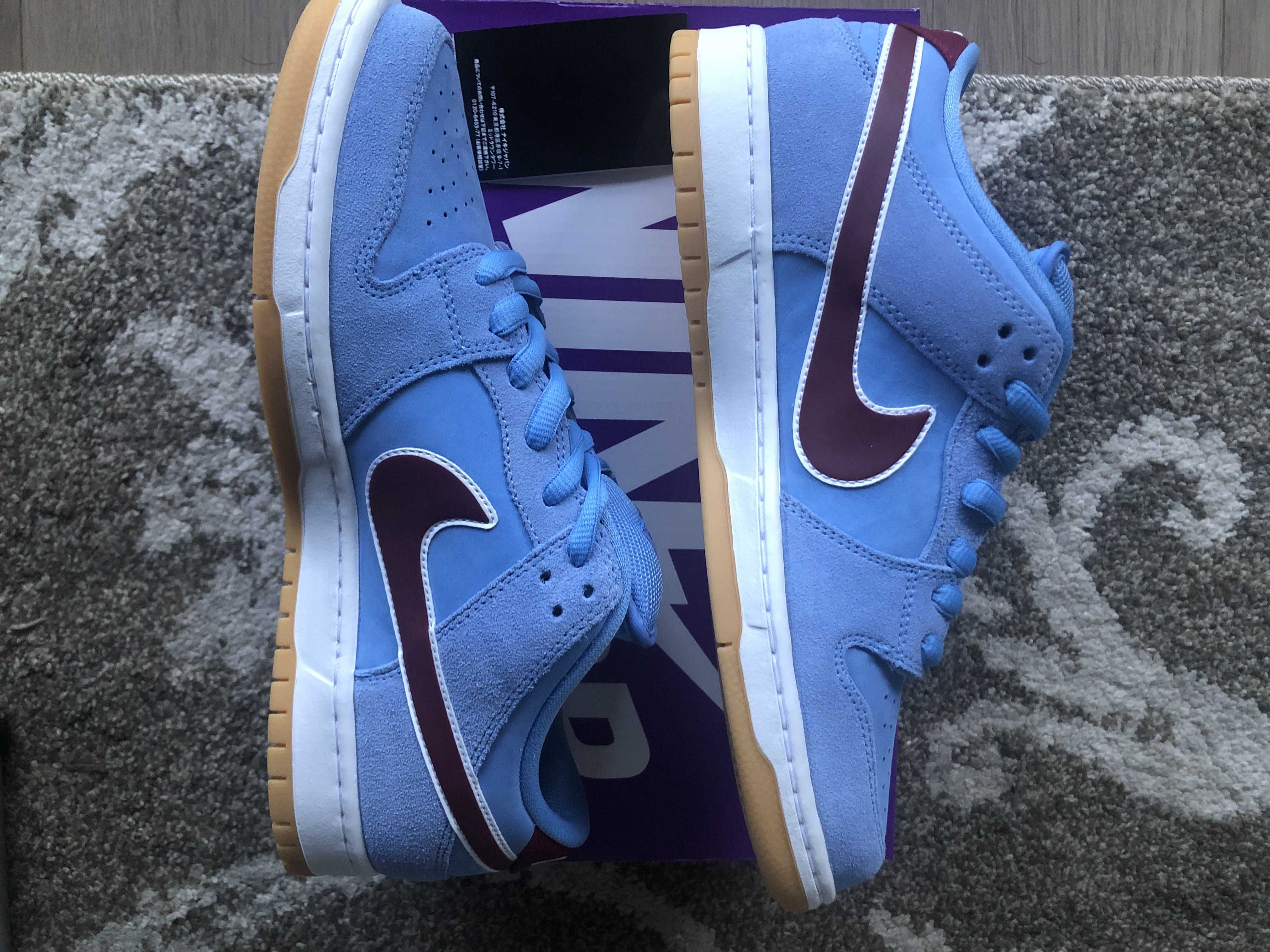 Nike SB Dunk Low Pro "Philadelphia Phillies/Valor Blue and Team Maroon"