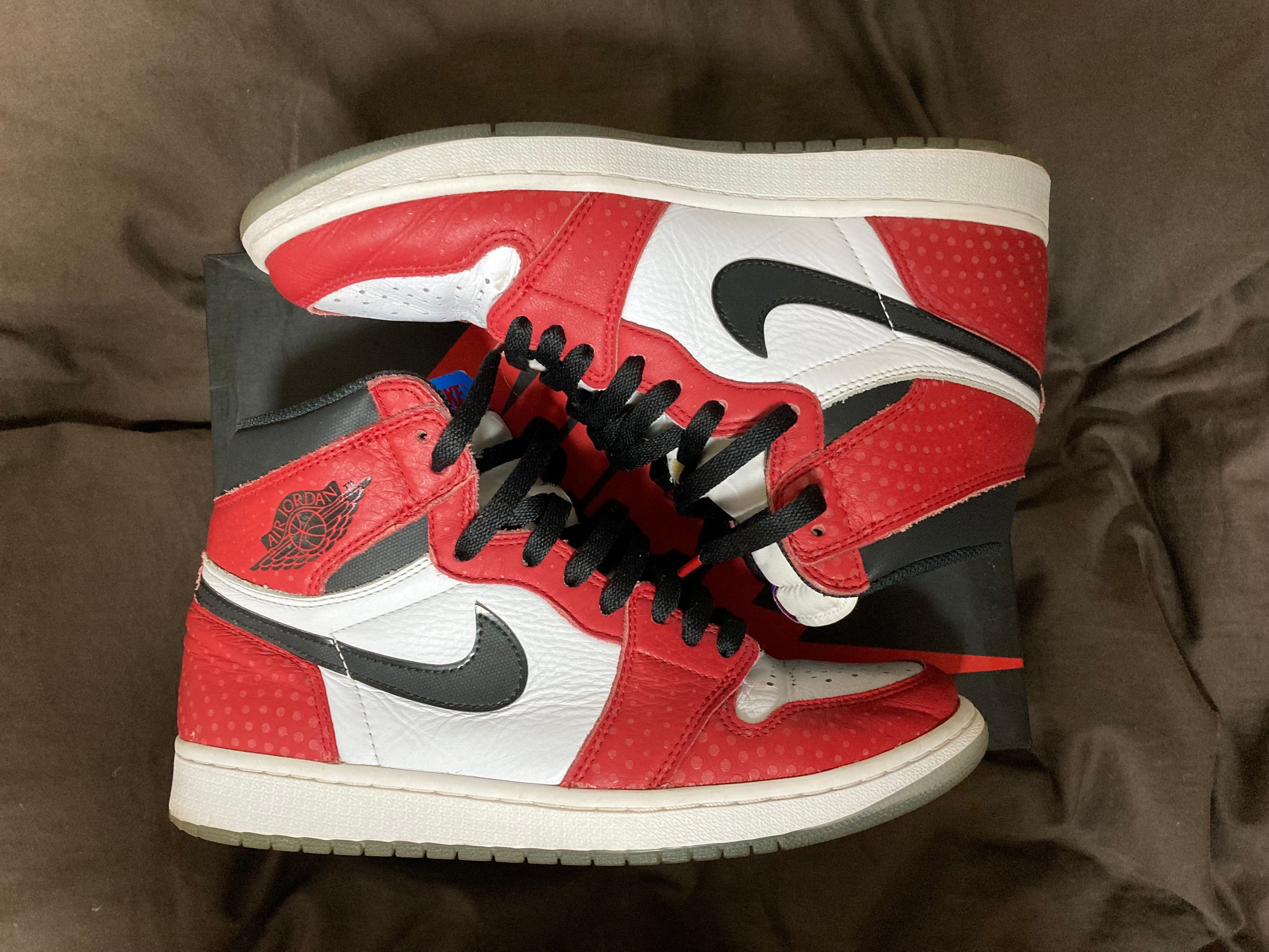 Spiderman × Nike Air Jordan 1 Origin Story "Gym Red/White/Photo Blue/Black"