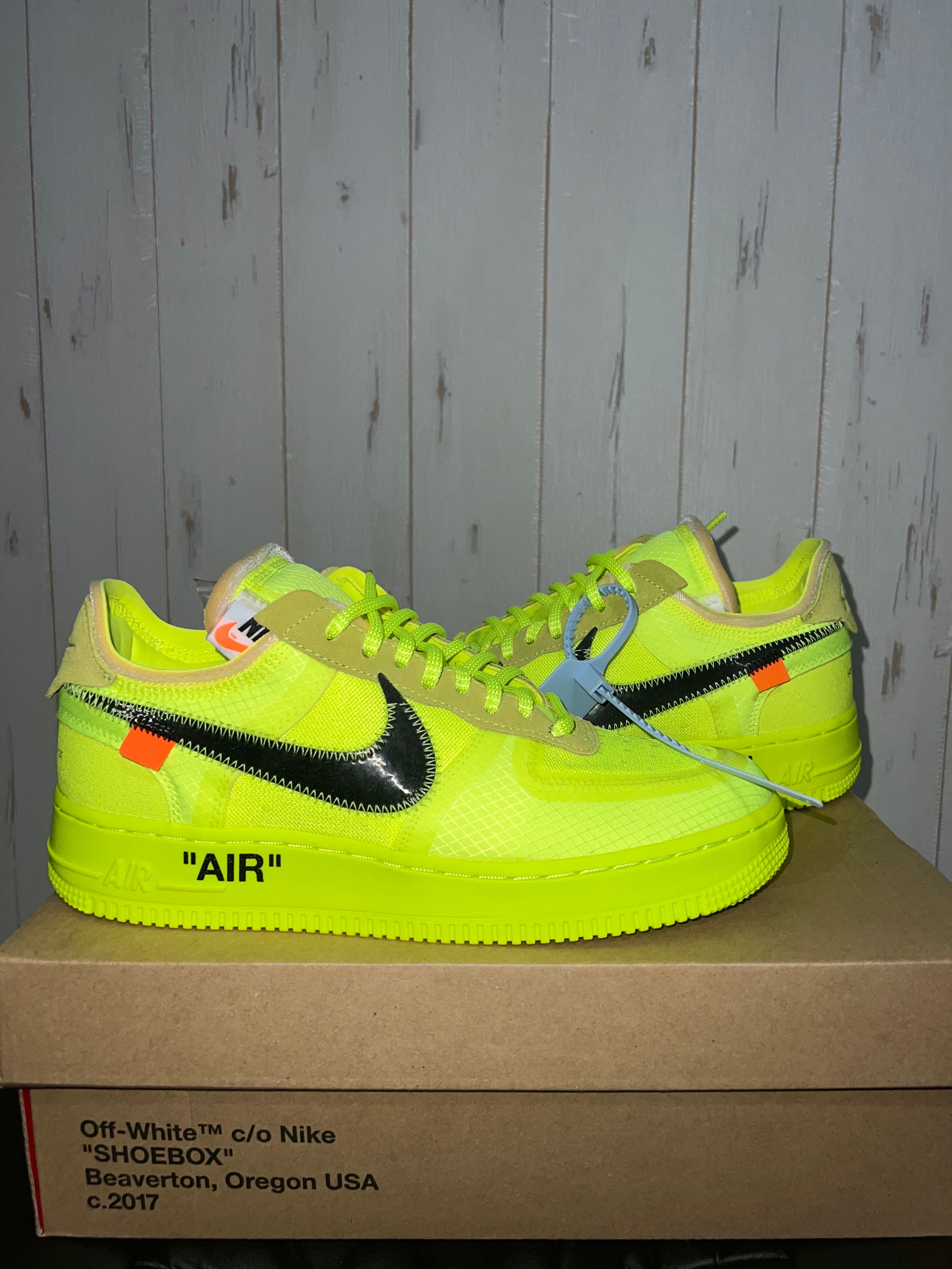 Off-White × Nike Air Force 1 Low "Volt"