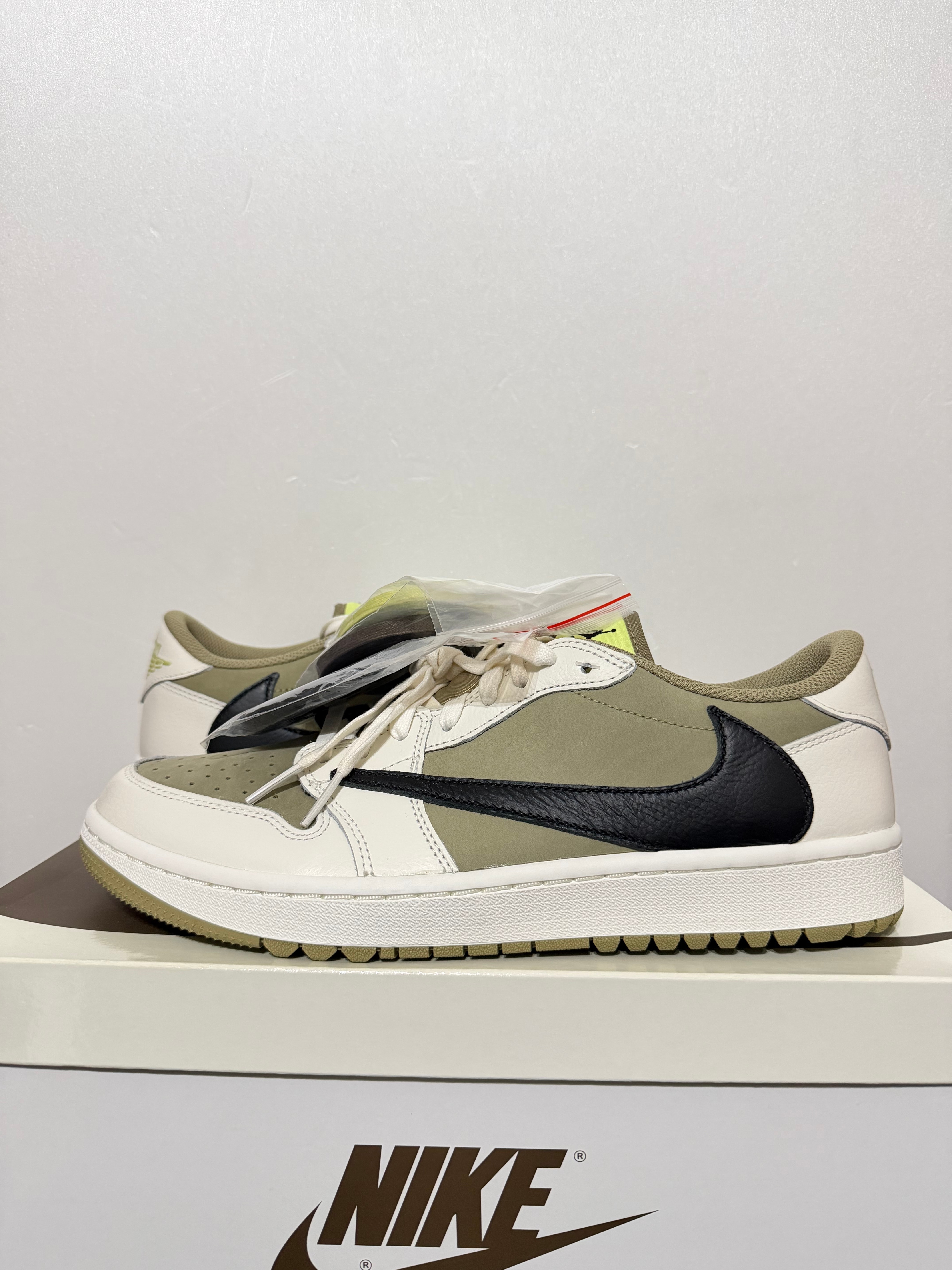 Travis Scott × Nike Air Jordan 1 Low Golf NRG "Neutral Olive"