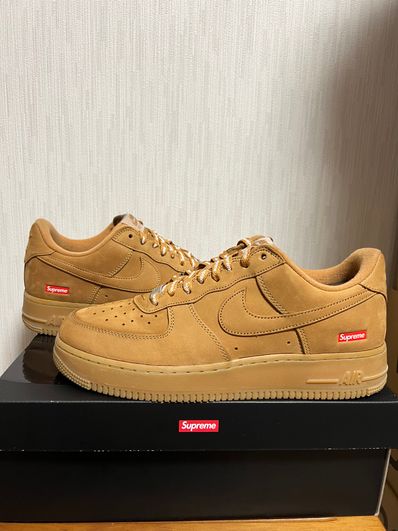 Supreme × Nike Air Force 1 Low "Flax/Wheat"