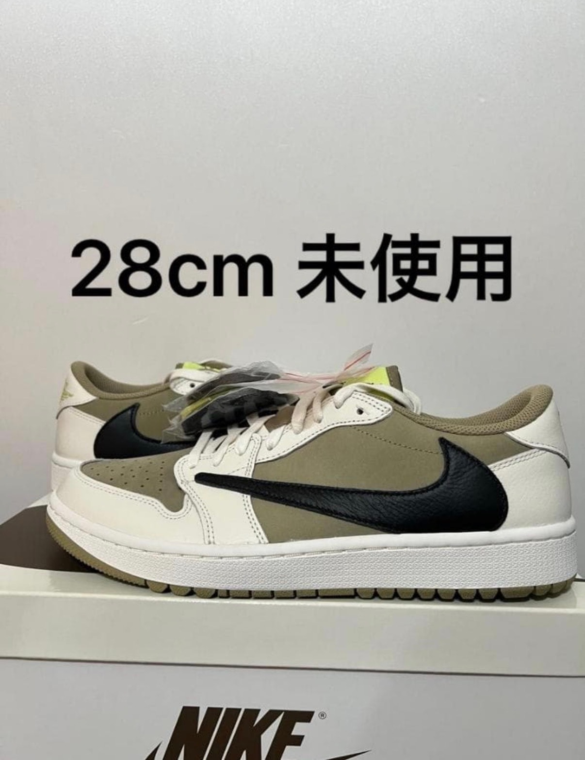 Travis Scott × Nike Air Jordan 1 Low Golf NRG "Neutral Olive"
