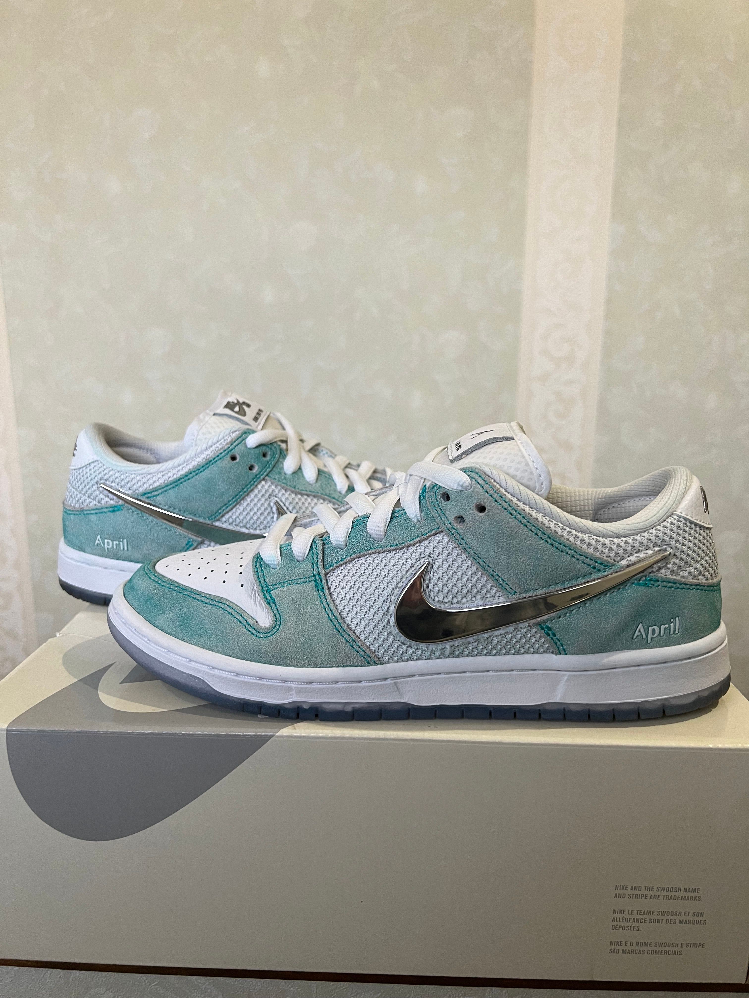 APRIL SKATEBOARDS × Nike SB Dunk Low Pro QS "White and Multi-Color"