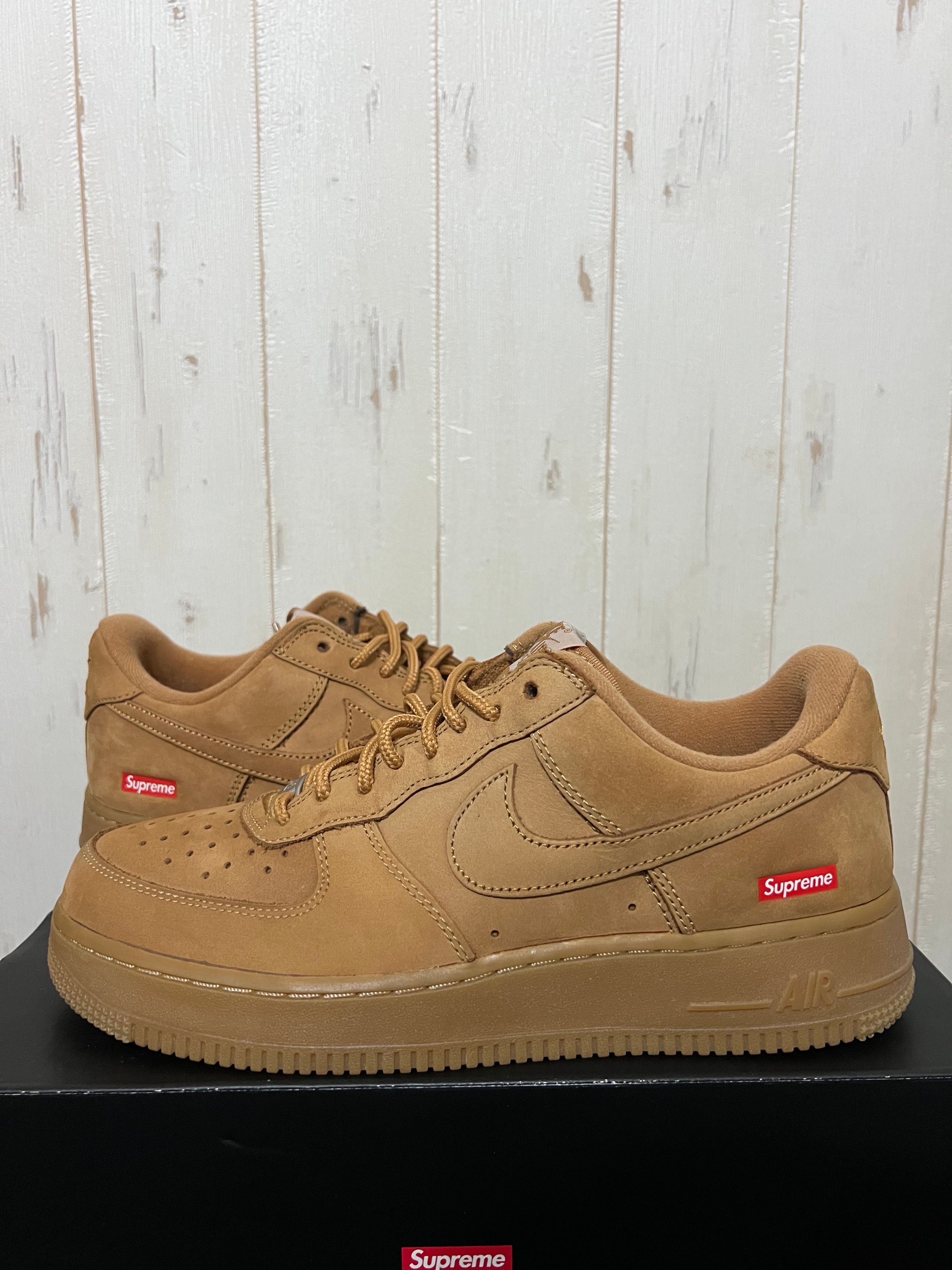 Supreme × Nike Air Force 1 Low "Flax/Wheat"