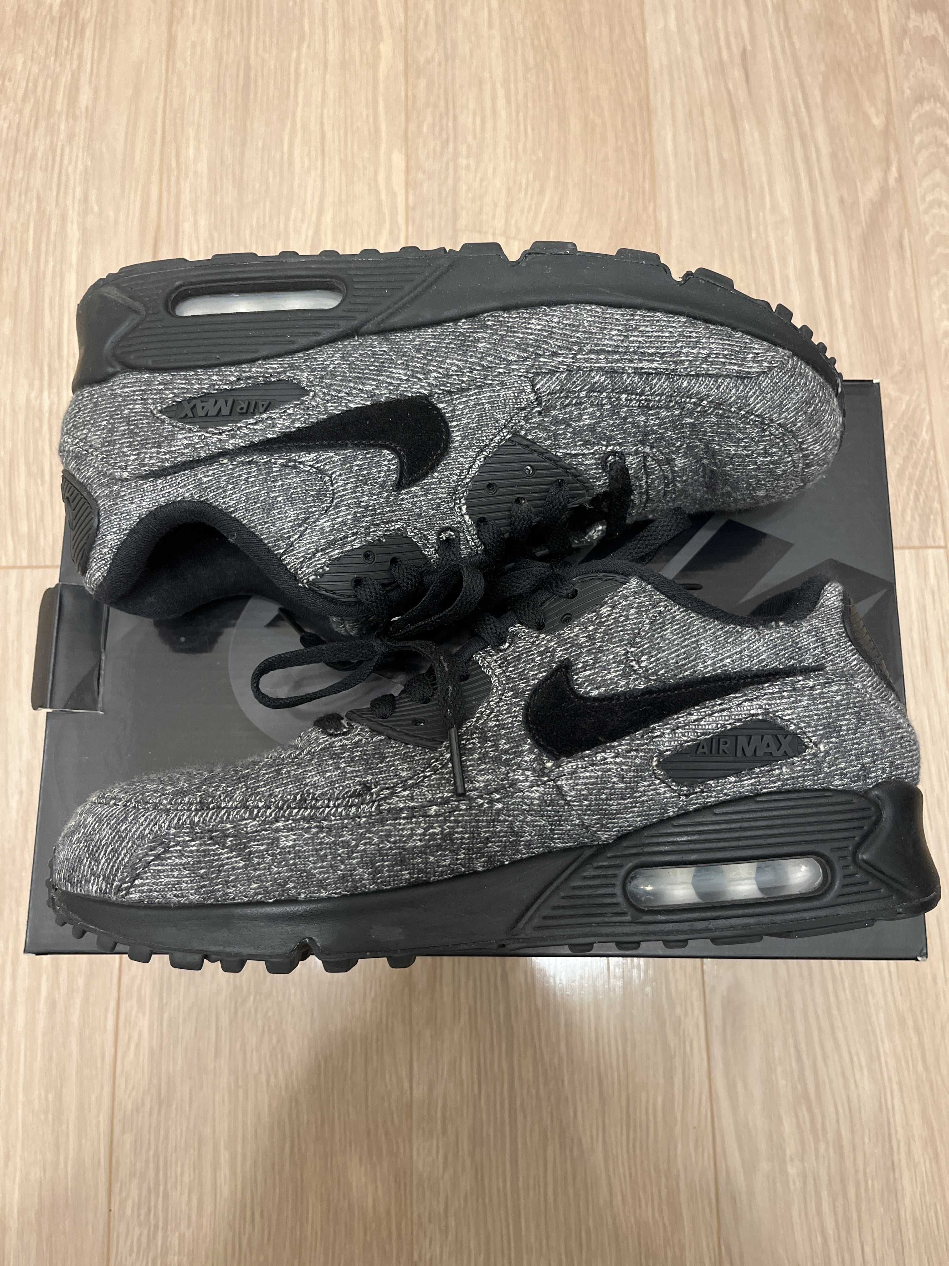 LOOPWHEELER × Nike Air Max 90 "Grey/Black"