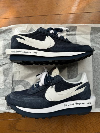 Fragment × sacai × Nike LD Waffle "Blackended Blue"