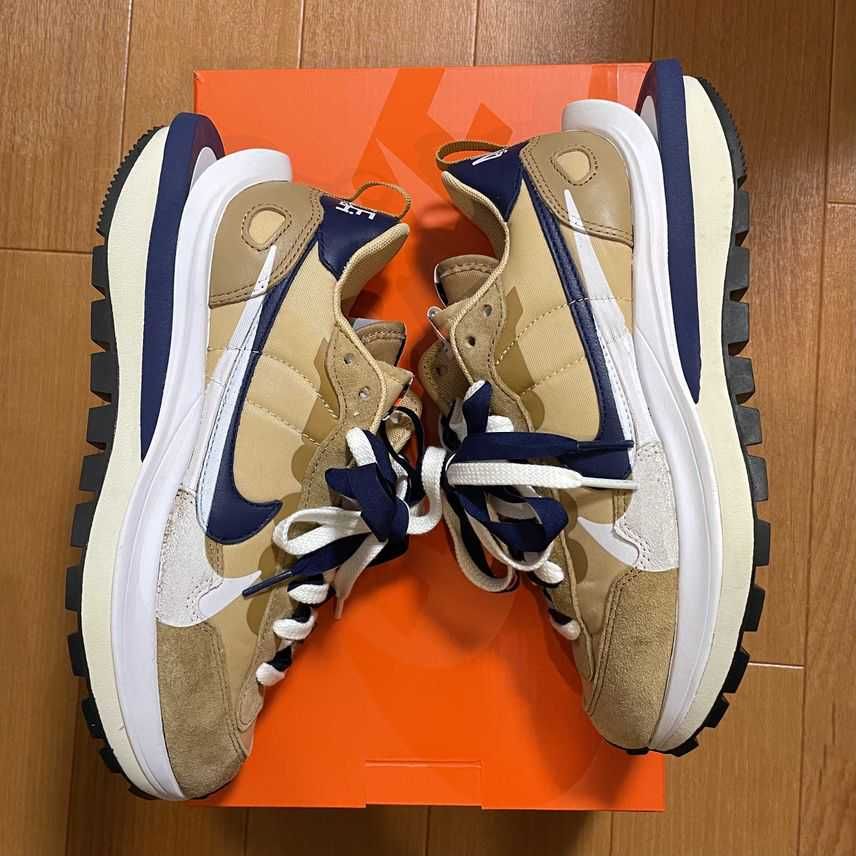 Sacai × Nike Vapor Waffle "Sesame And Blue Void"