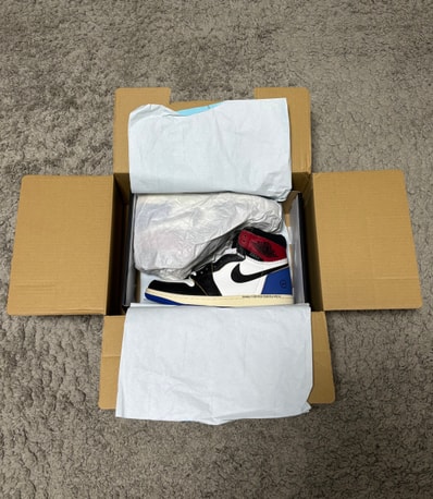 fragment design × UNION × Nike Air Jordan 1 High OG "Black/Varsity Red"