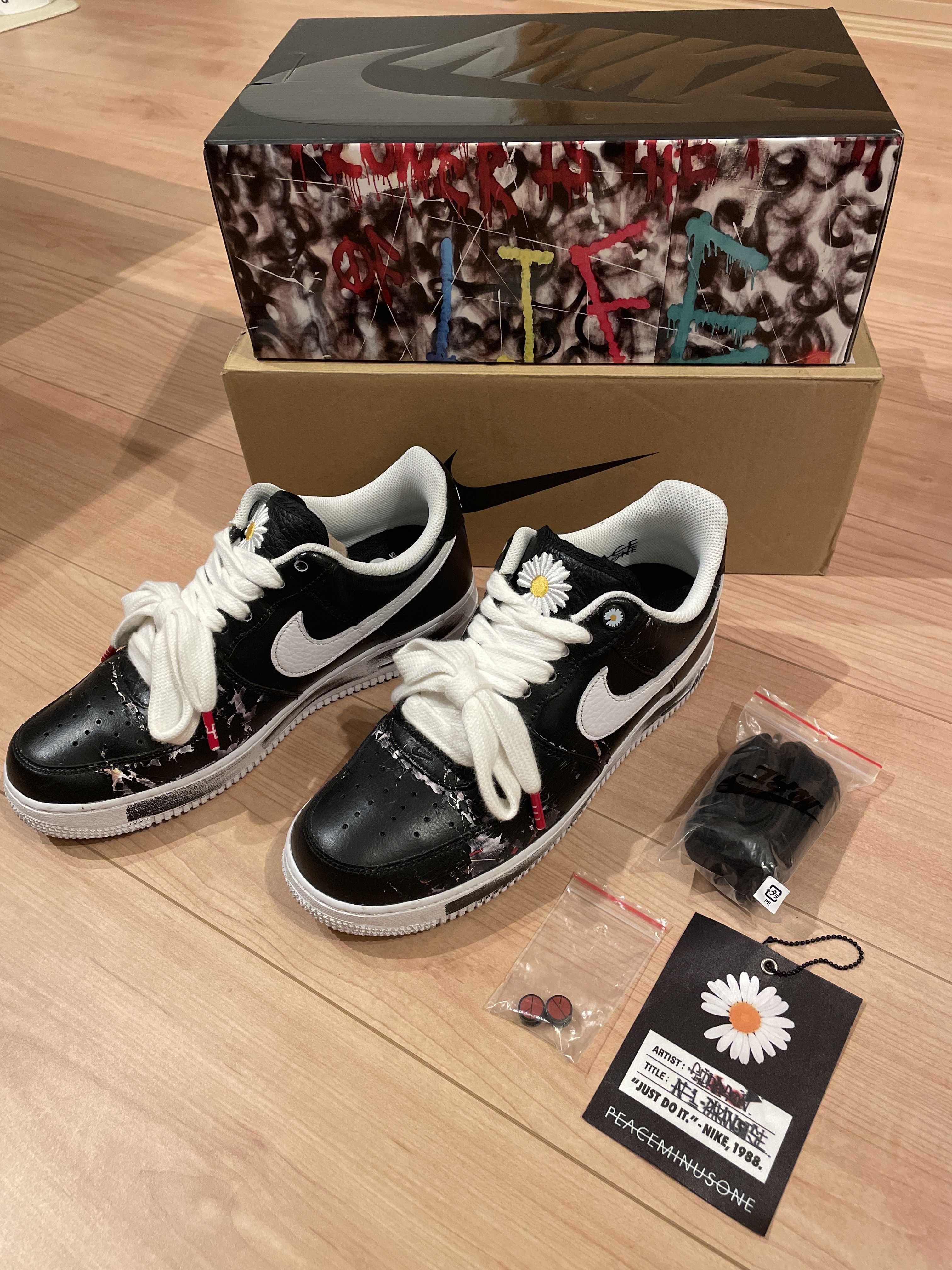PEACEMINUSONE × Nike Air Force 1 Low Para Noise "Black" / G-DRAGON