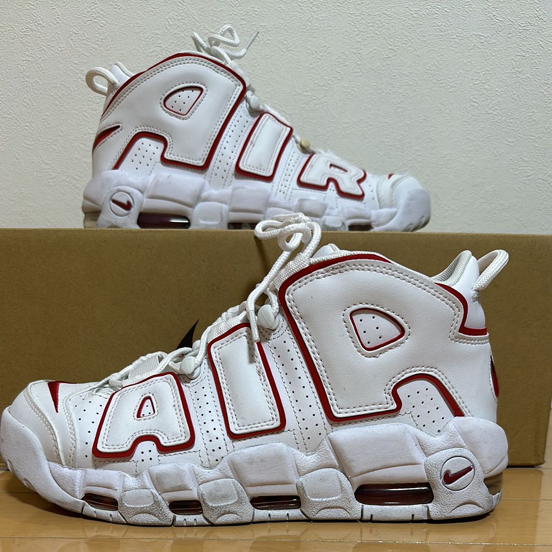 NIKE AIR MORE UPTEMPO "WHITE/VARSITY RED" (2021)