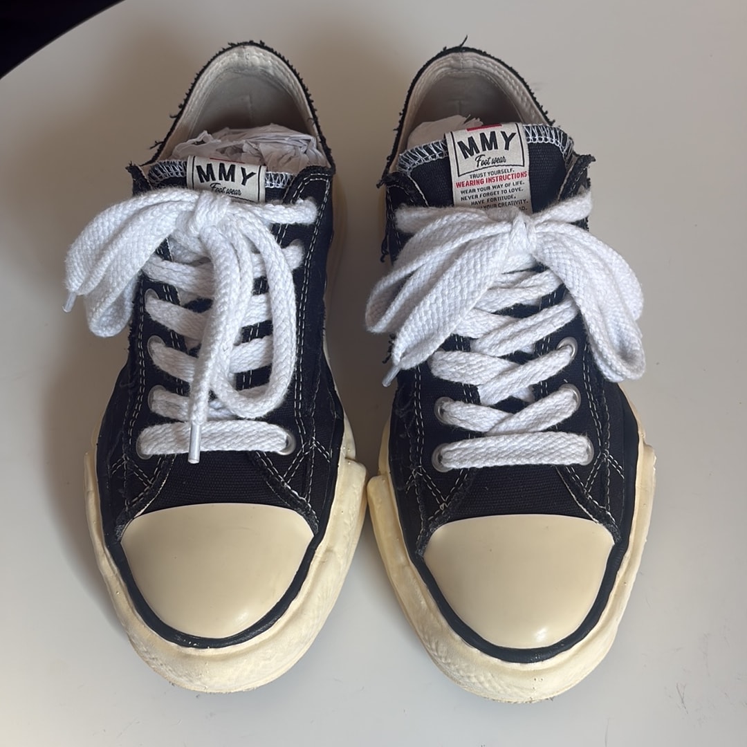Maison MIHARA YASUHIRO PETERSON VL OG Sole Canvas Low-top Sneaker "Black"