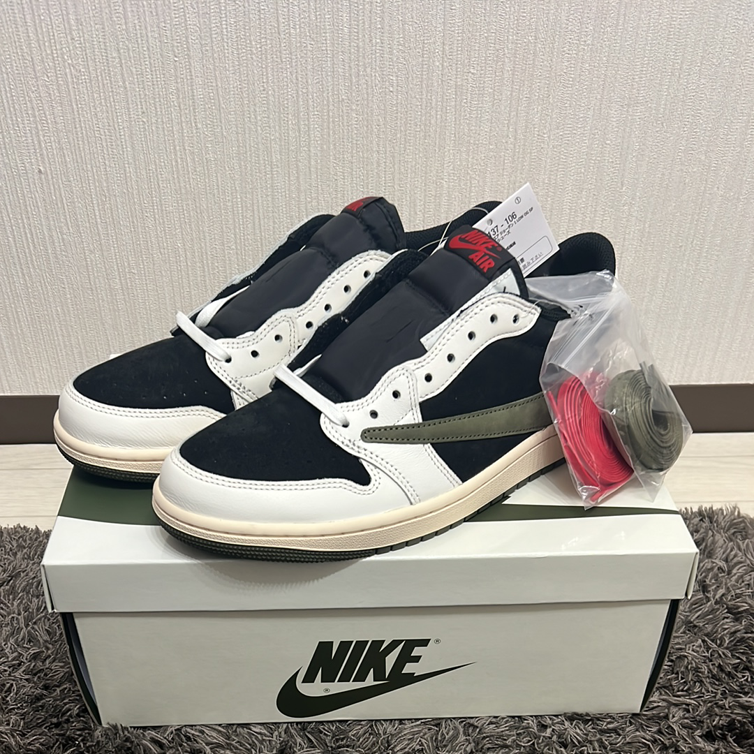 Travis Scott × Nike Women's Air Jordan 1 Low OG "Medium Olive"