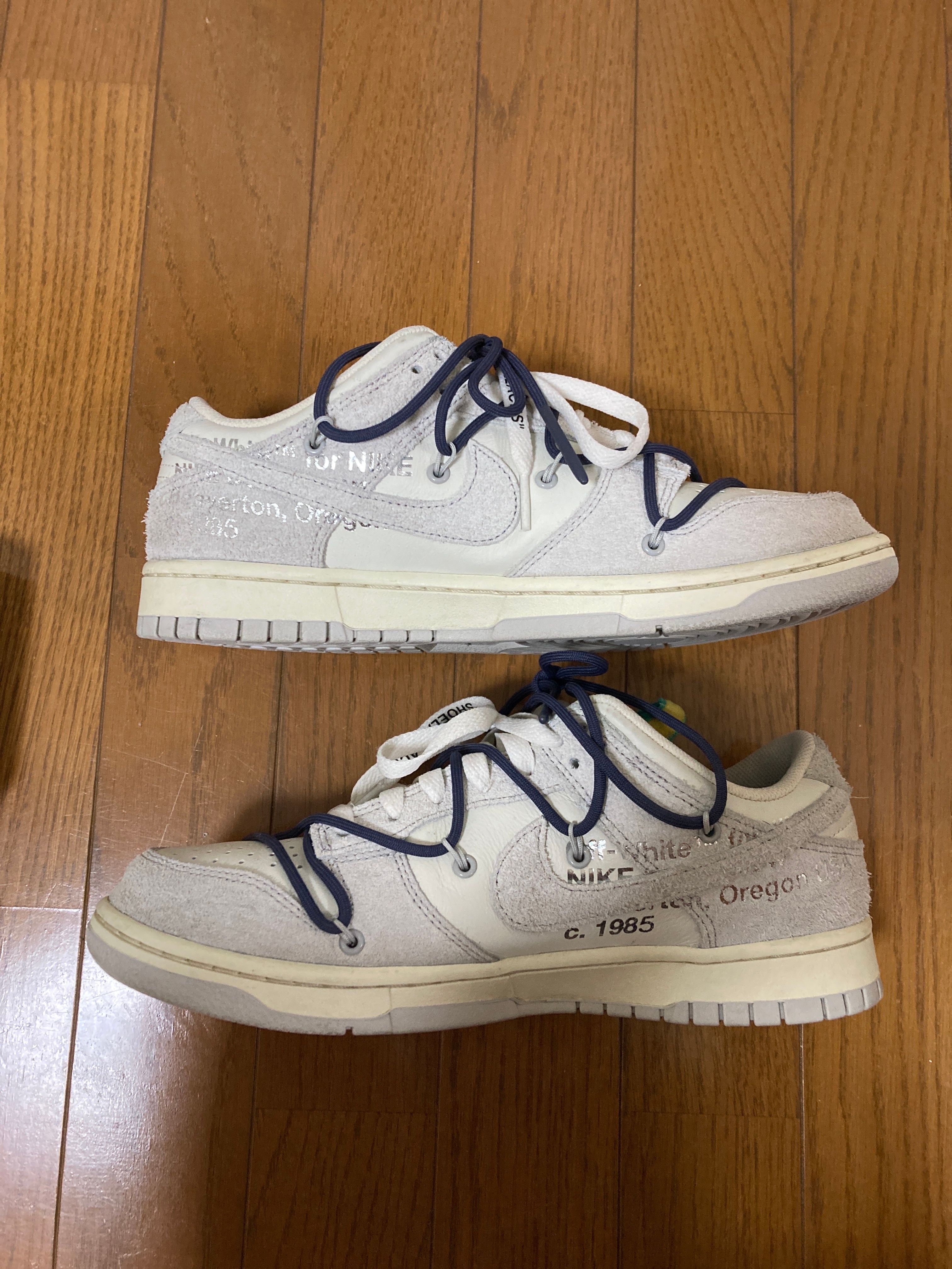 Off-White × Nike Dunk Low "Sail/Neutral Grey/Gridiron"