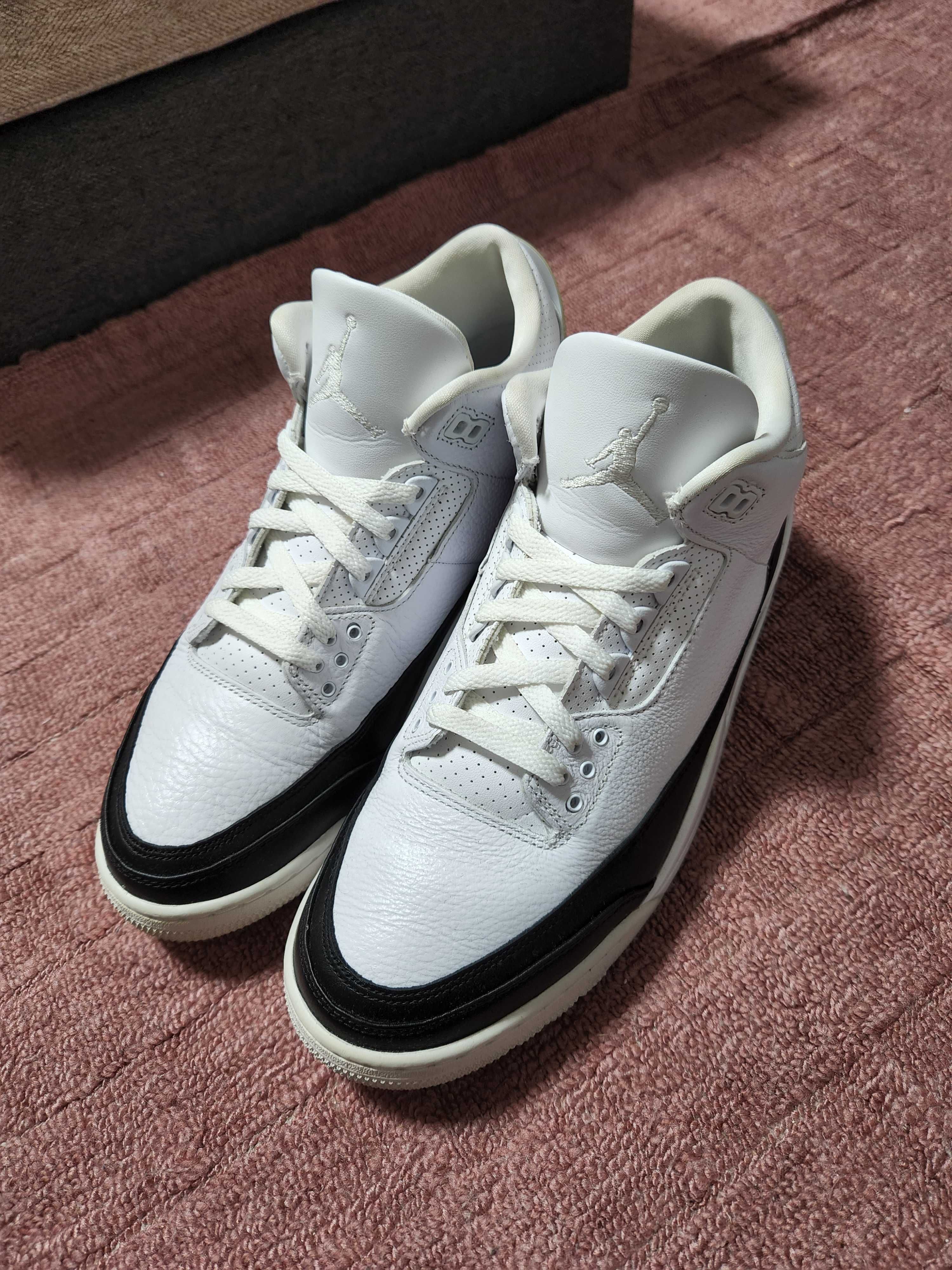 Fragment × Nike Air Jordan 3 "White/Black"