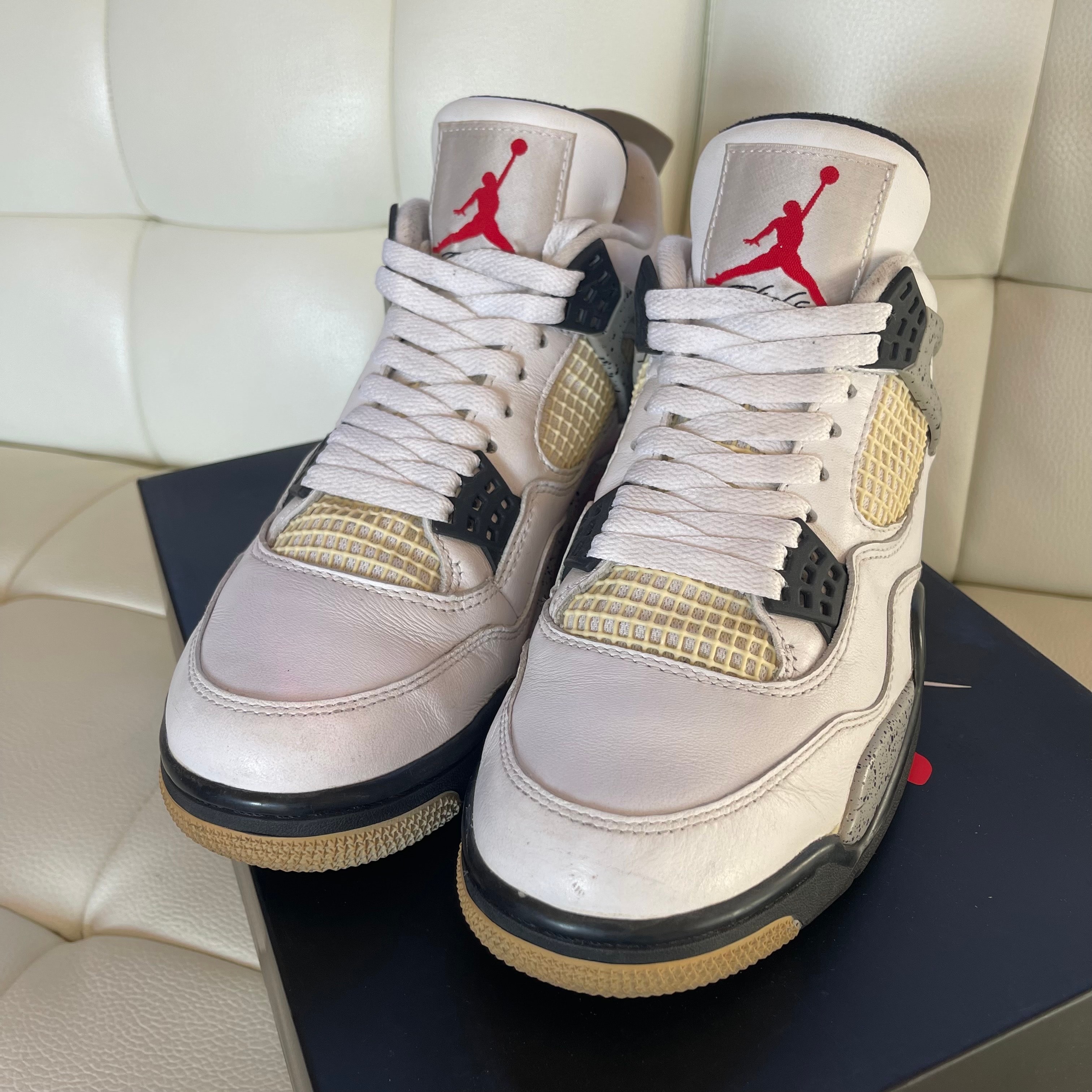 エアジョーダン1 ホワイトセメント　26cm 楽天市場】NIKE AIR JORDAN 1 RETRO HIGH OG 