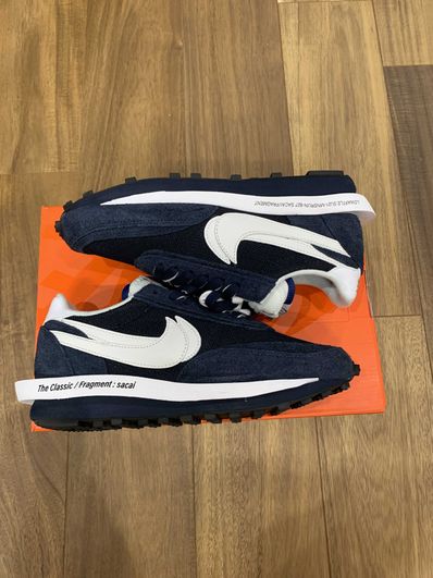 Fragment × sacai × Nike LD Waffle "Blackended Blue"