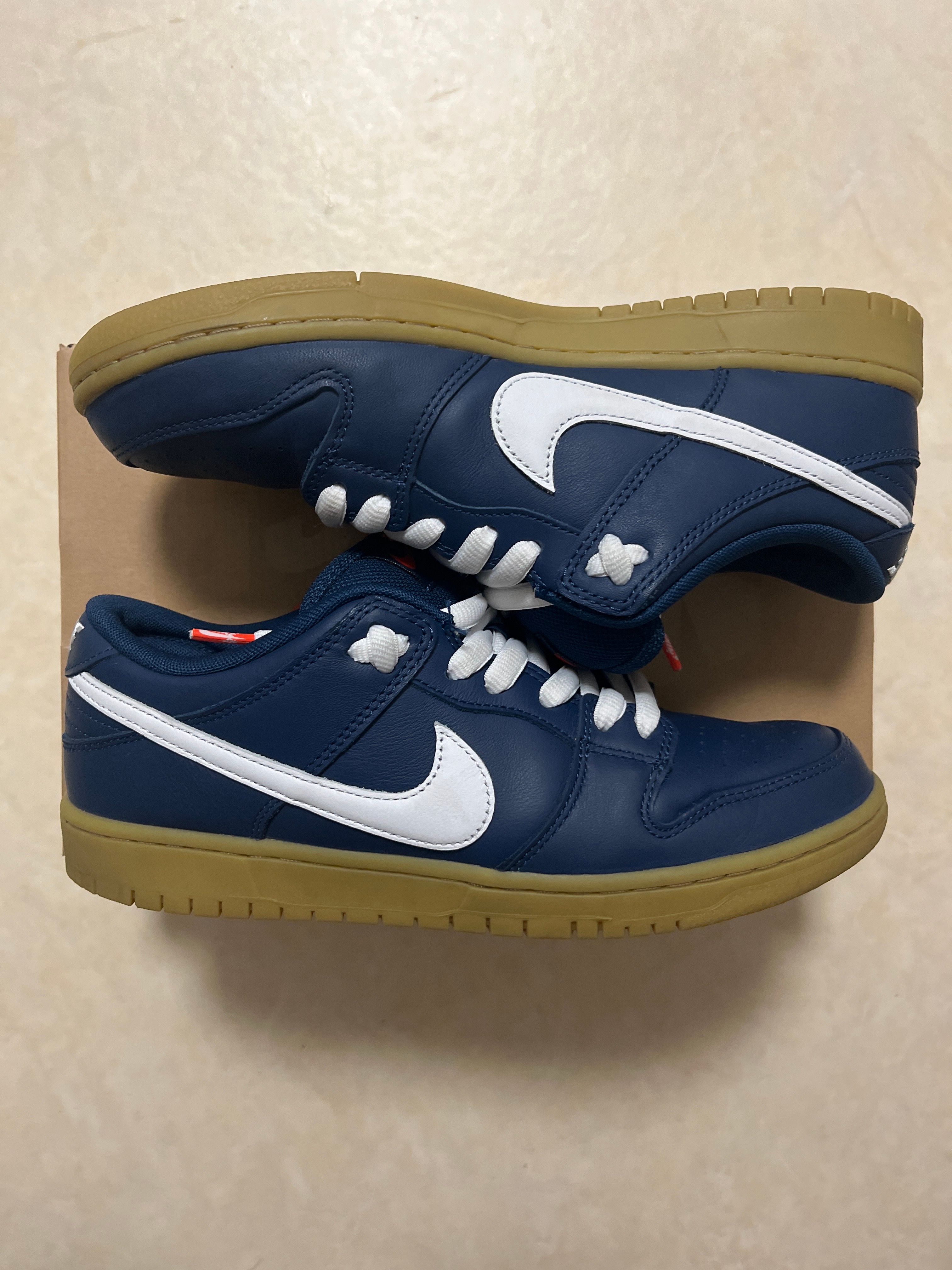 Nike SB Dunk Low Pro ISO Orange Label "Navy Gum"