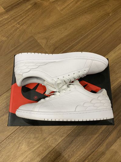 Nike Air Jordan 1 Low Centre Court "White On White"