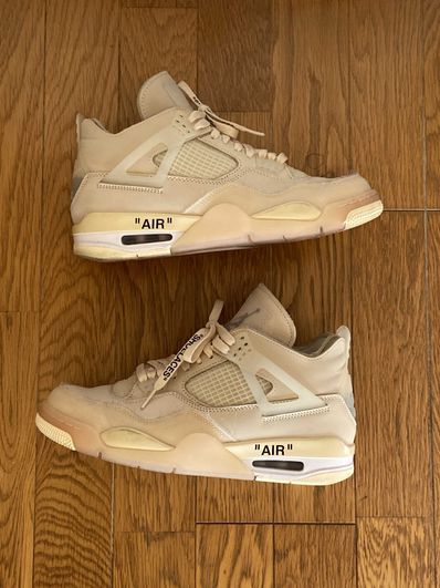 Off-White × Nike Women's Air Jordan 4 SP "Sail"