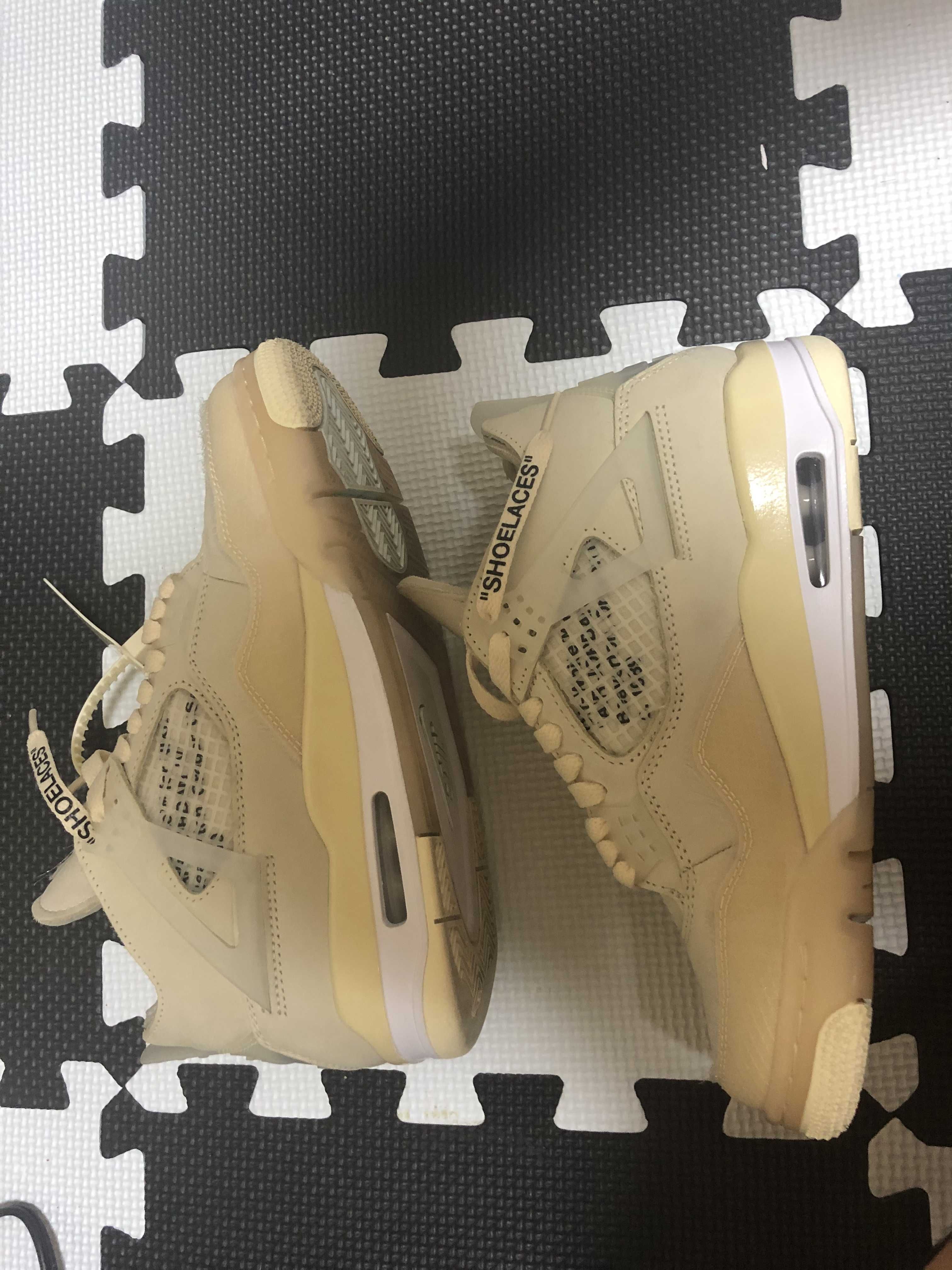 Off-White × Nike Women's Air Jordan 4 SP "Sail"