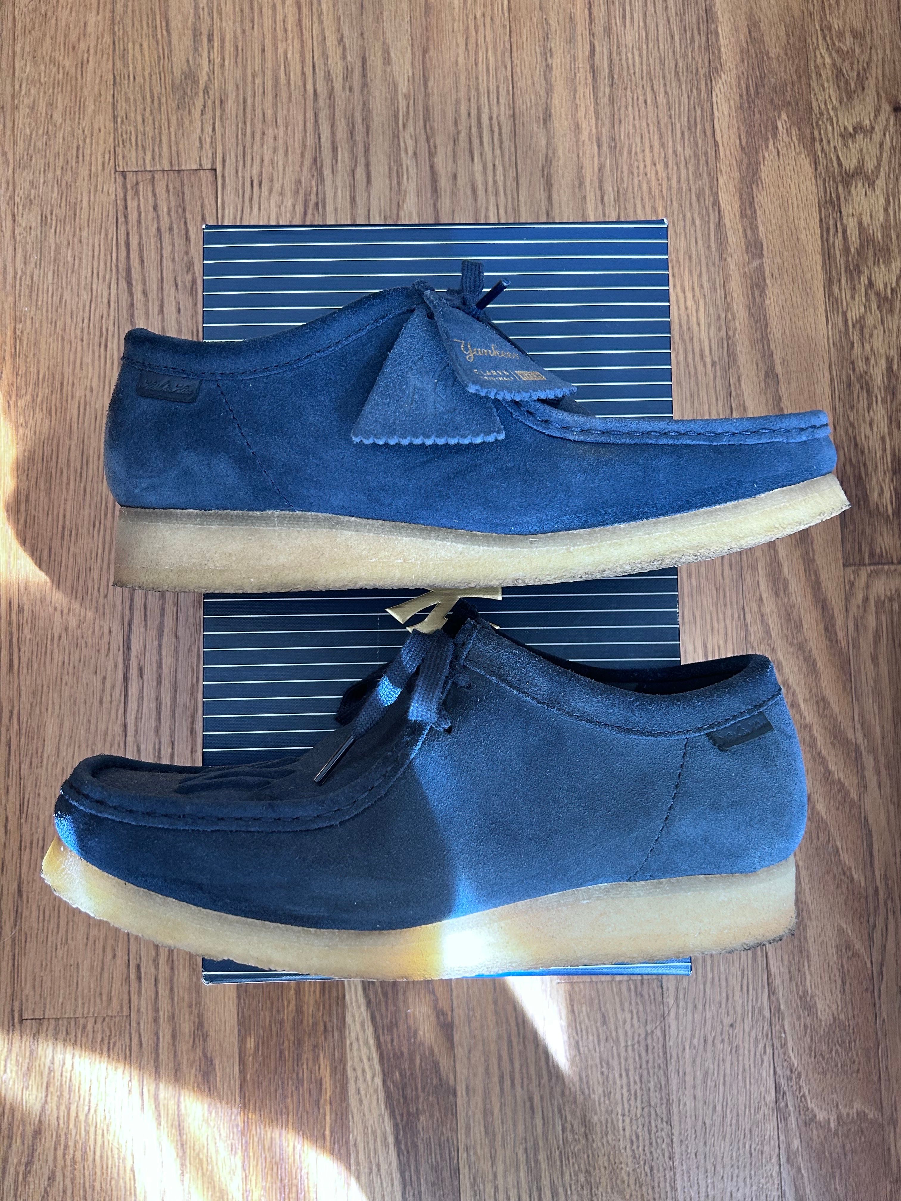 KITH × New York Yankees × Clarks Wallabee Lo "Navy"