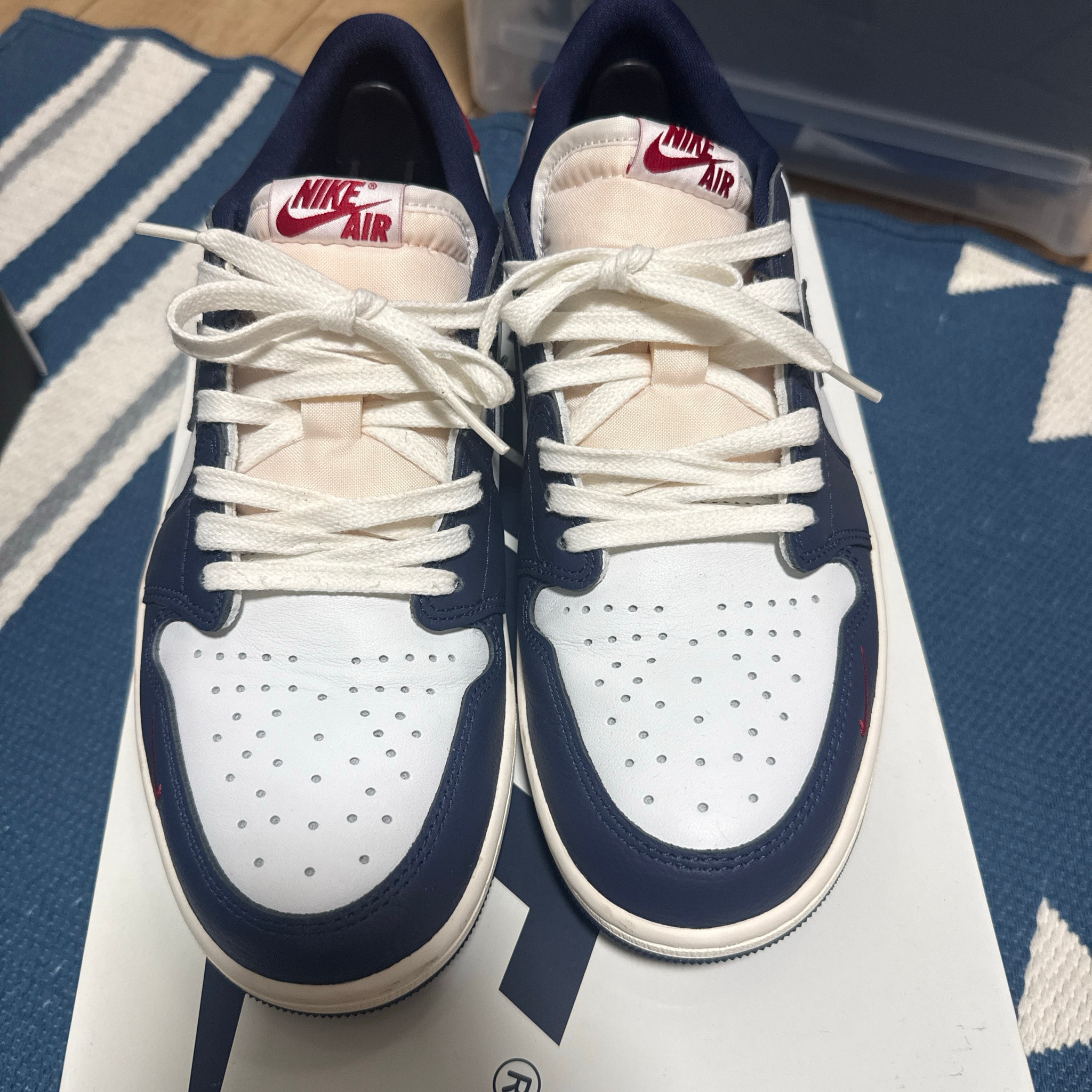 Nike Air Jordan 1 Retro Low OG "Howard/Gym Red and Midnight Navy"