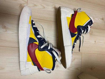 sacai × Nike Blazer Mid "Varsity Maize/Varsity Red"