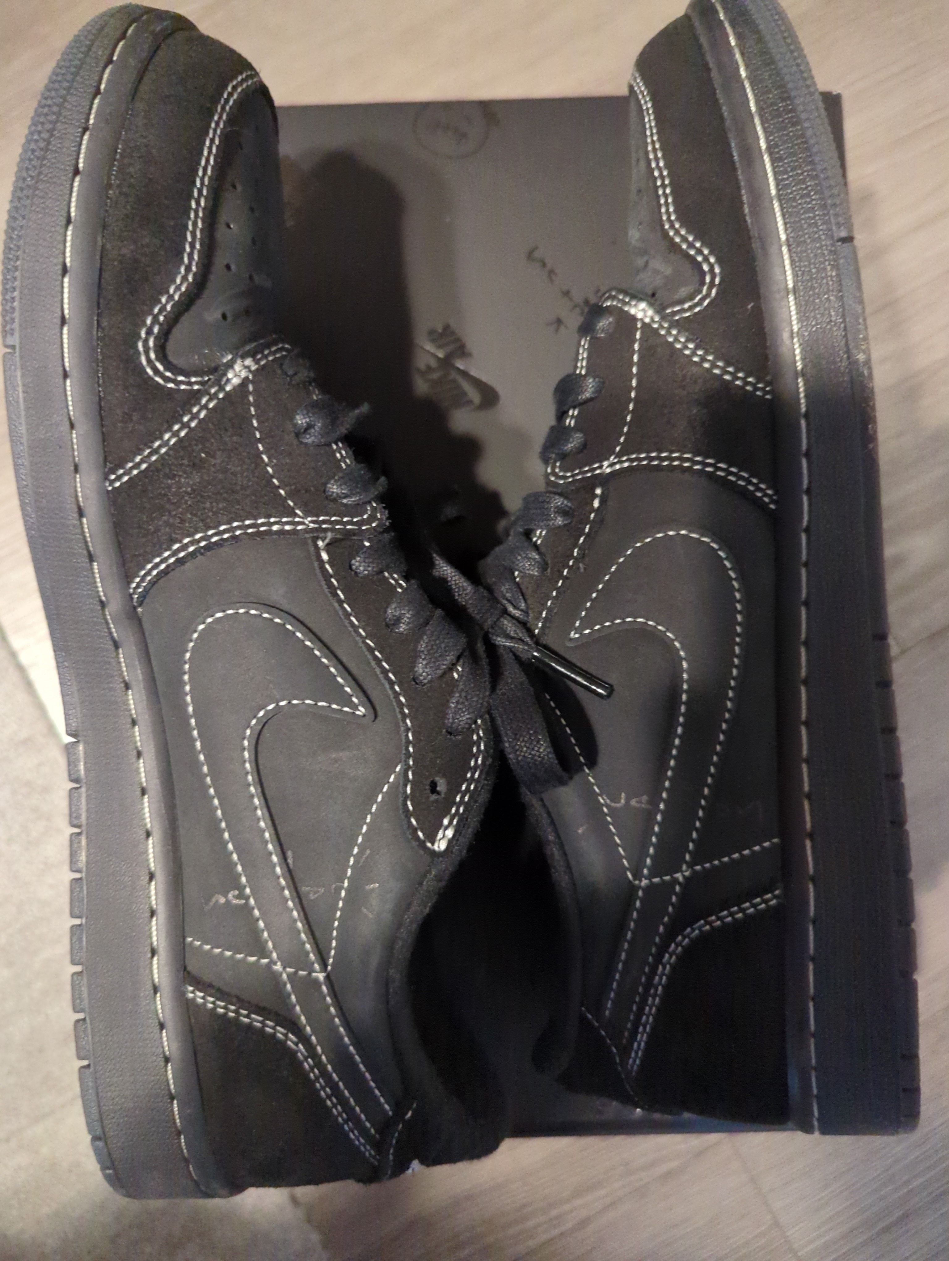 Travis Scott × Nike Air Jordan 1 Low OG SP "Black Phantom"