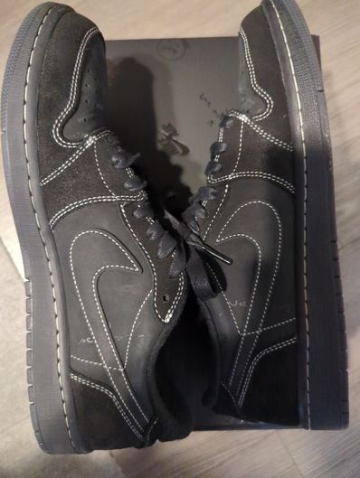 Travis Scott × Nike Air Jordan 1 Low OG SP "Black Phantom"