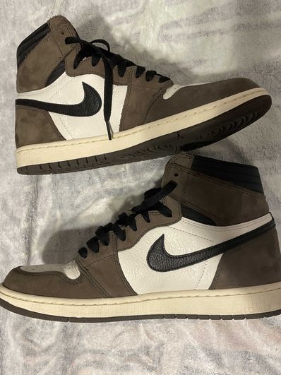 Travis Scott × Nike Air Jordan 1 Retro High OG TS SP "Sail/Dark Mocha"