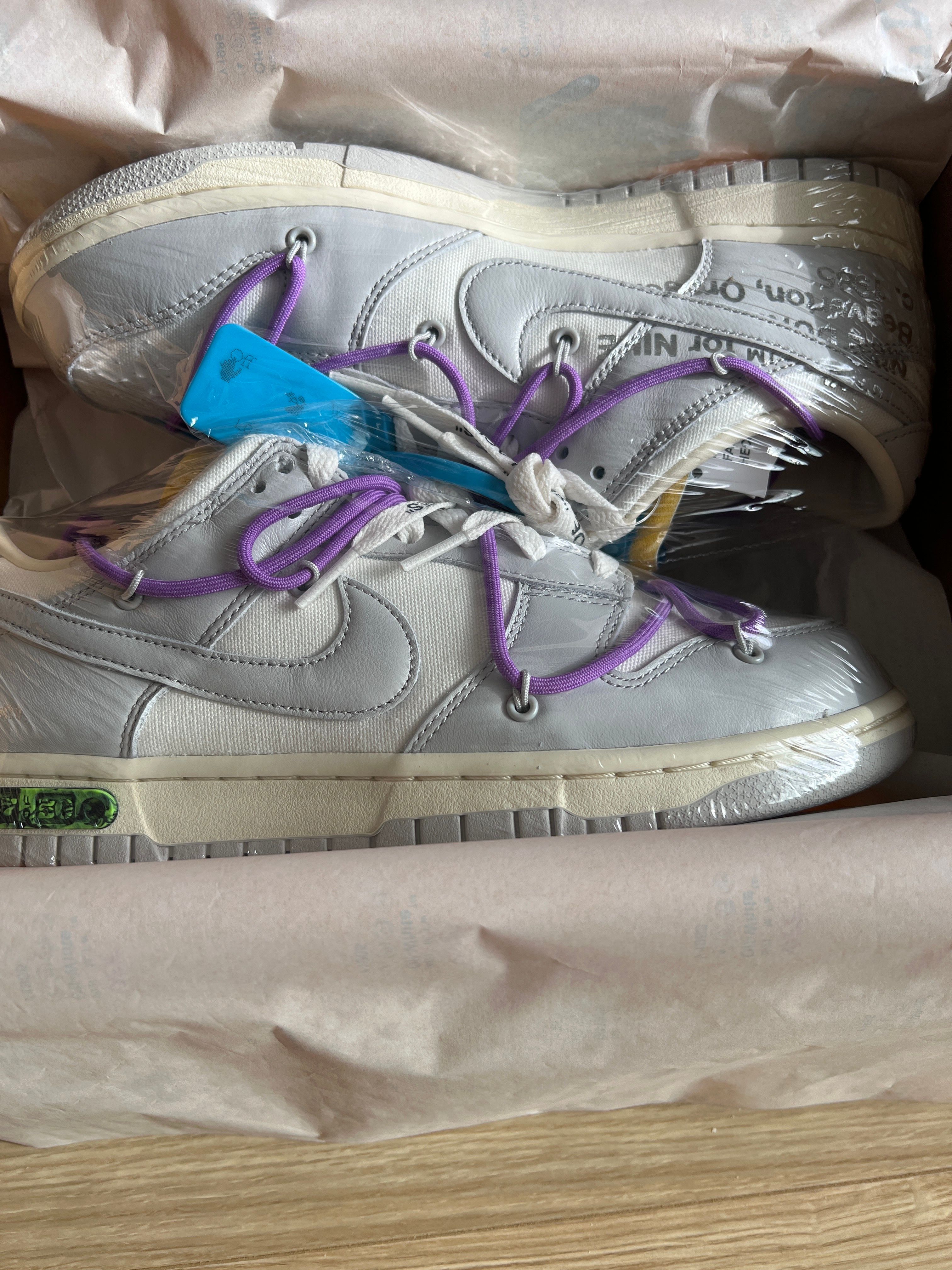 Off-White × Nike Dunk Low "Sail/Neutral Gray"