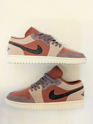 Nike Women's Air Jordan 1 Low "Canyon Rust/Black-Purple Smoke"