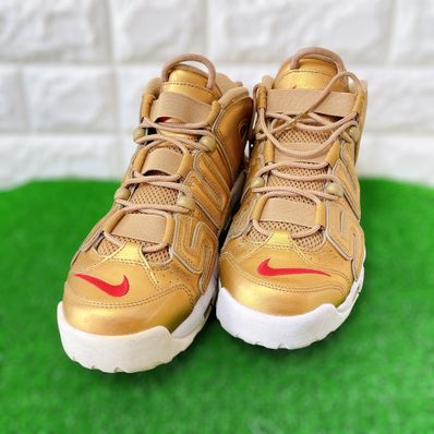 Supreme × Nike Air More Uptempo "Metallic Gold"