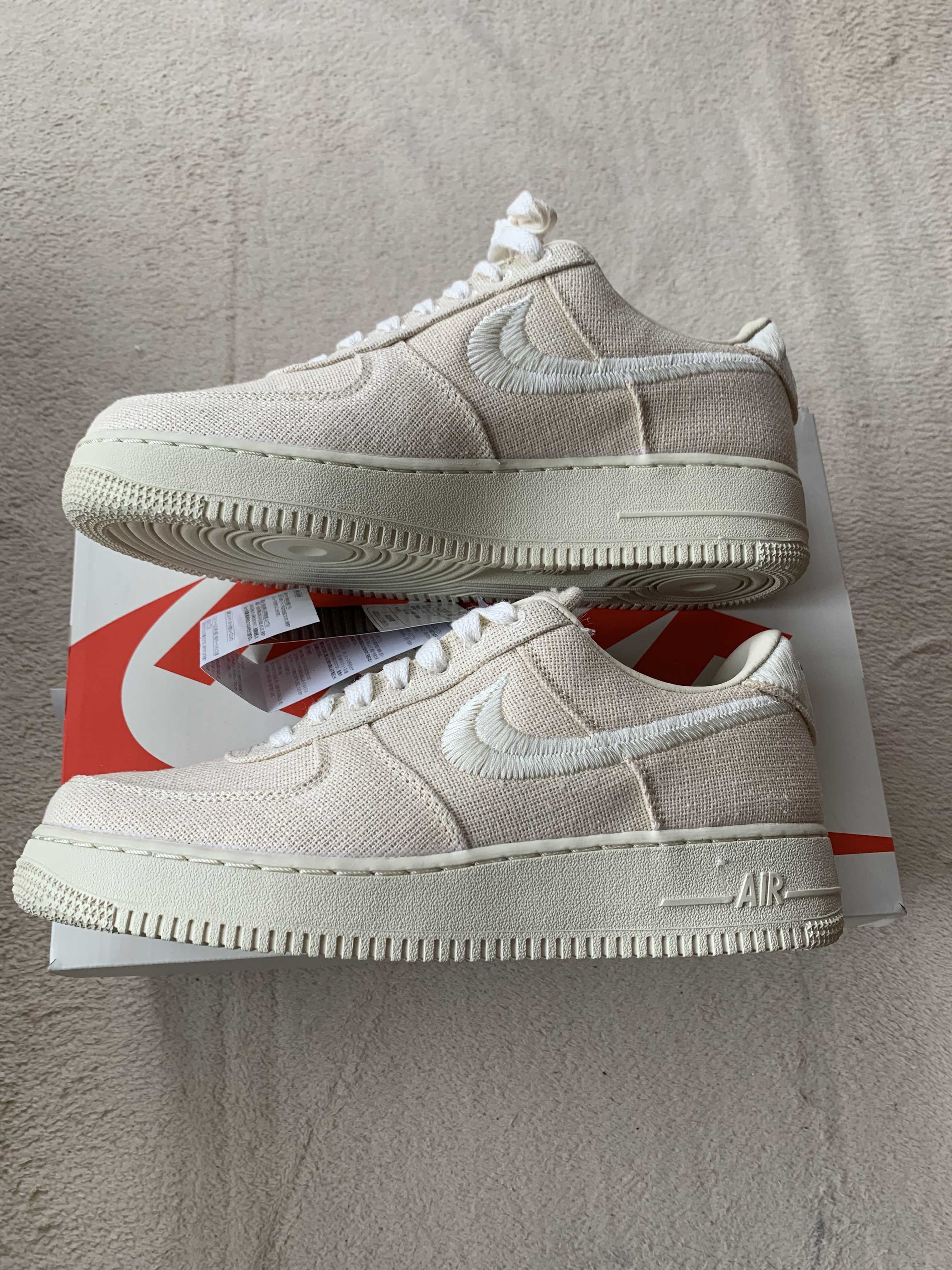 Stussy × Nike Air Force 1 Low "Fossil Stone"