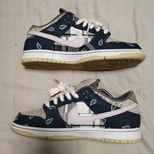 Travis Scott × Nike SB Dunk Low "Black/Parachute Beige"