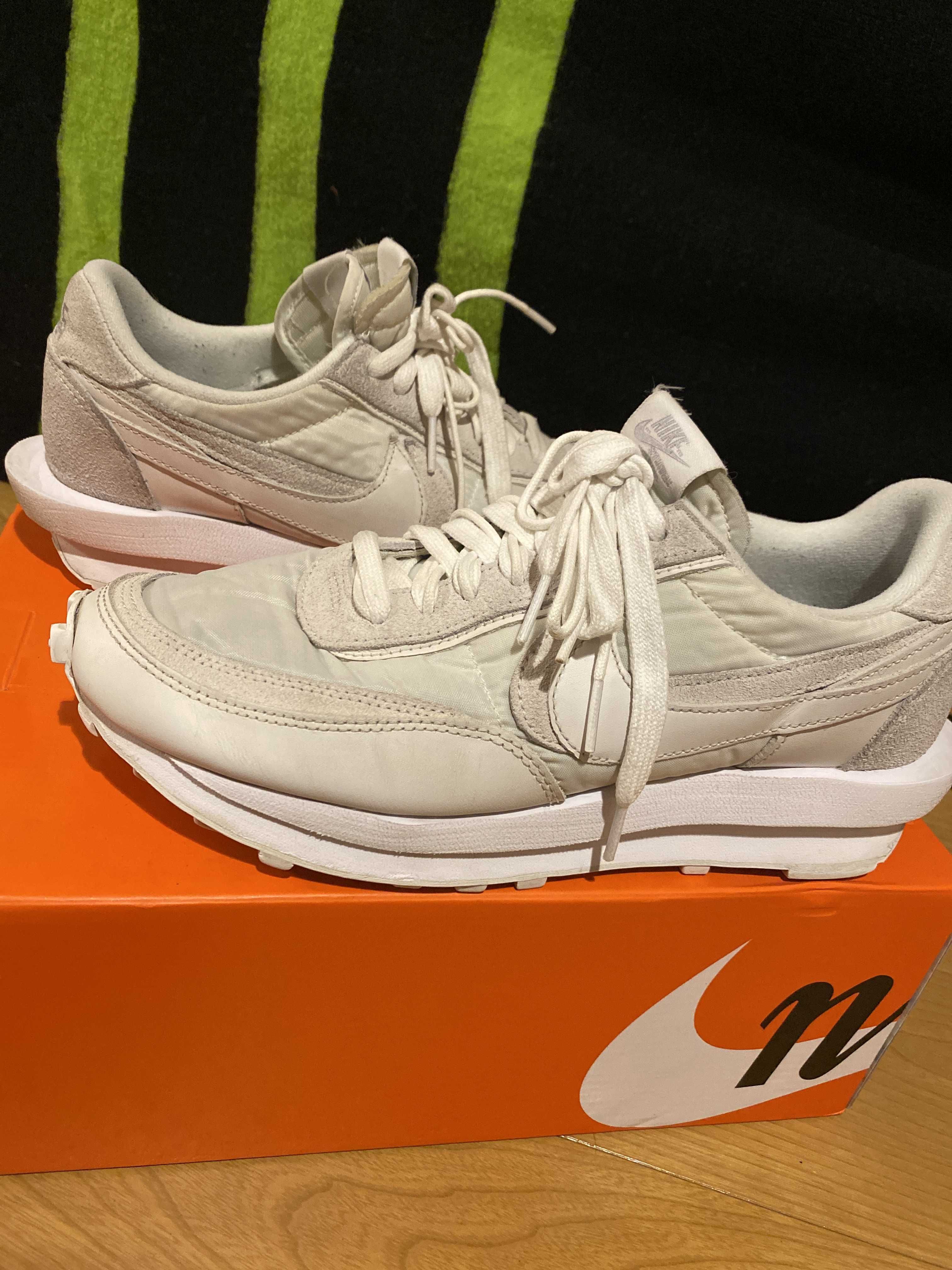 sacai × Nike LDV Waffle "Triple White"