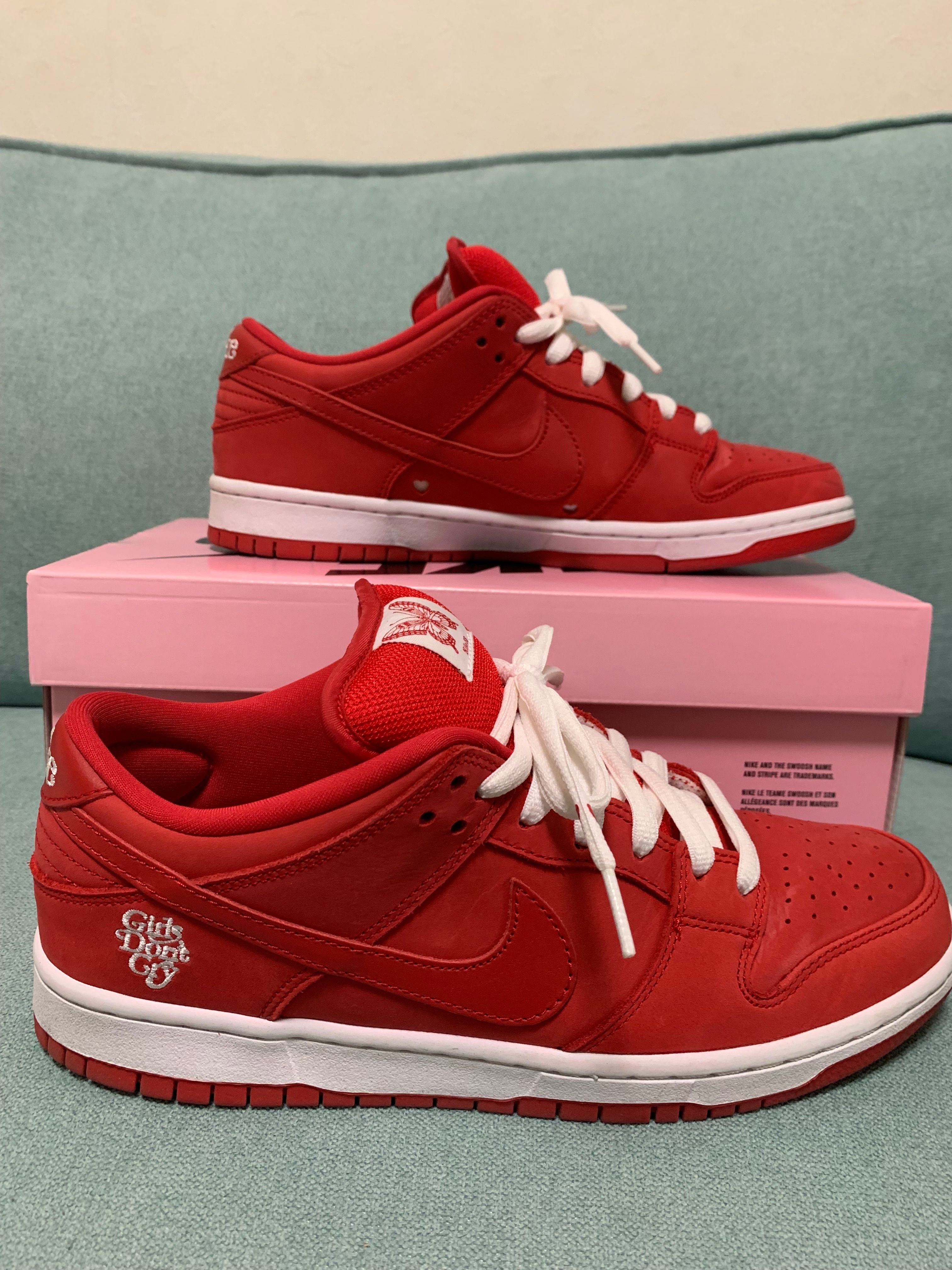 Girls Don't Cry × Nike SB Dunk Low Pro QS "Red" / VERDY